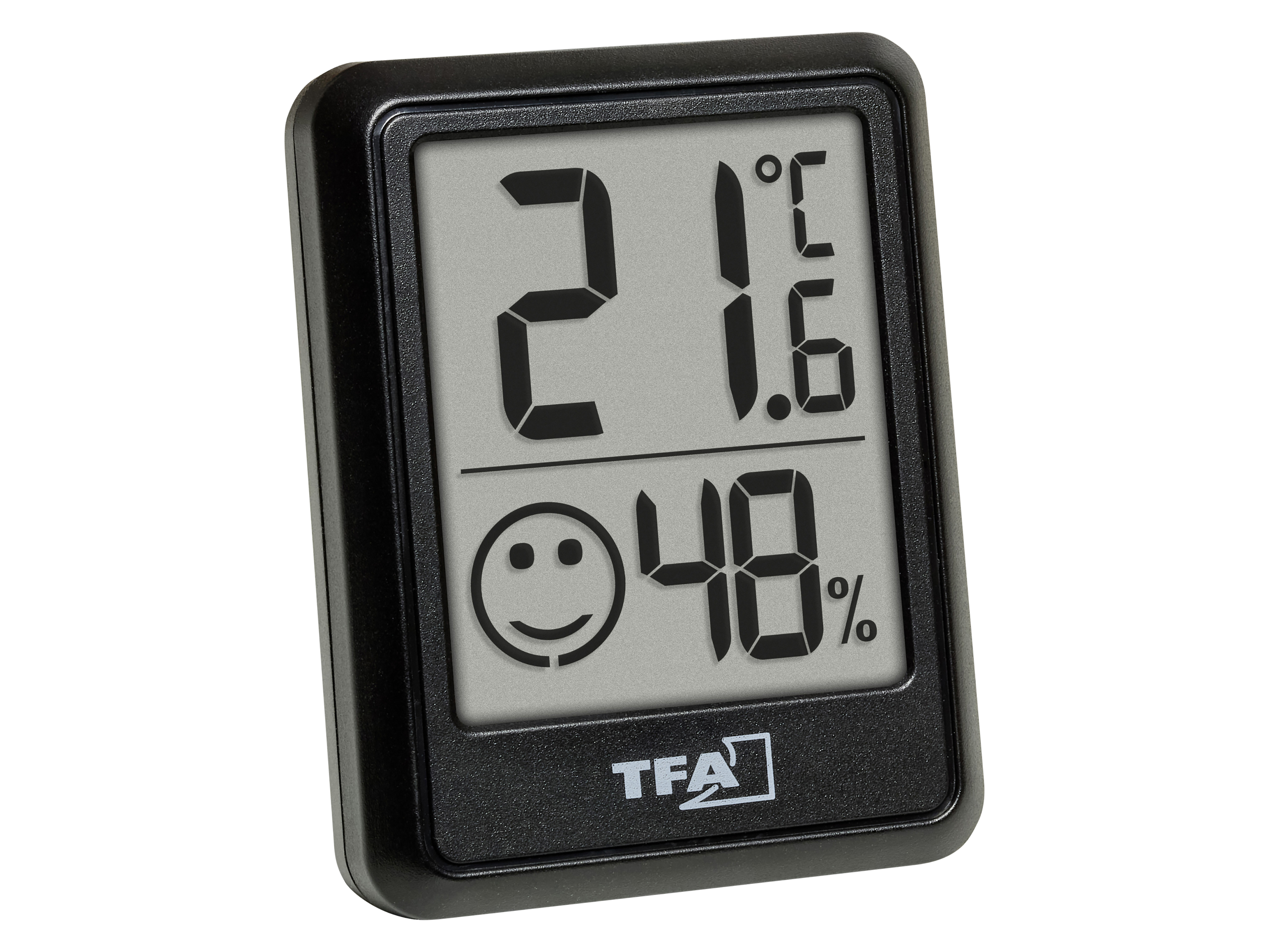 TFA Digitales Thermo-Hygrometer 30.5060.01.03, 3 Stück, schwarz