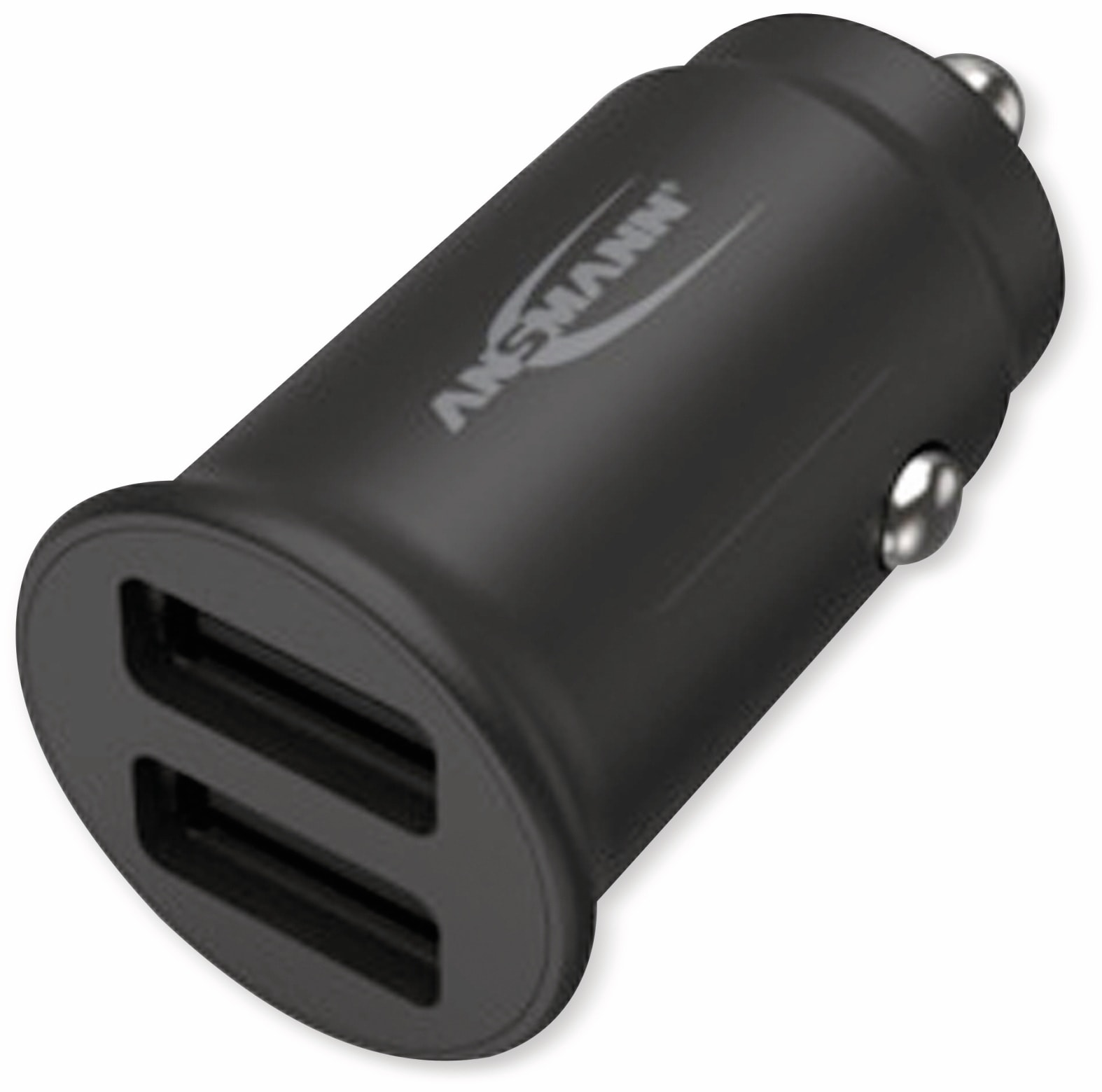 ANSMANN USB-Ladegerät KFZ CC212, 12 W, 5 V-, 2,4 A, 2-port, schwarz