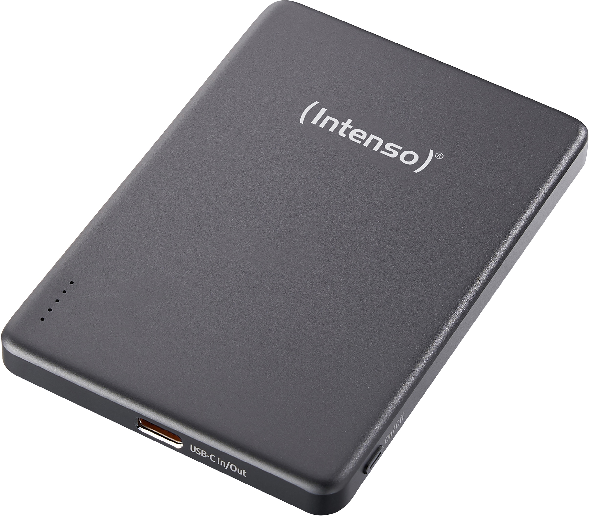 INTENSO Powerbank Magnetic Wireless, MW 5000, 5000 mAh, grau