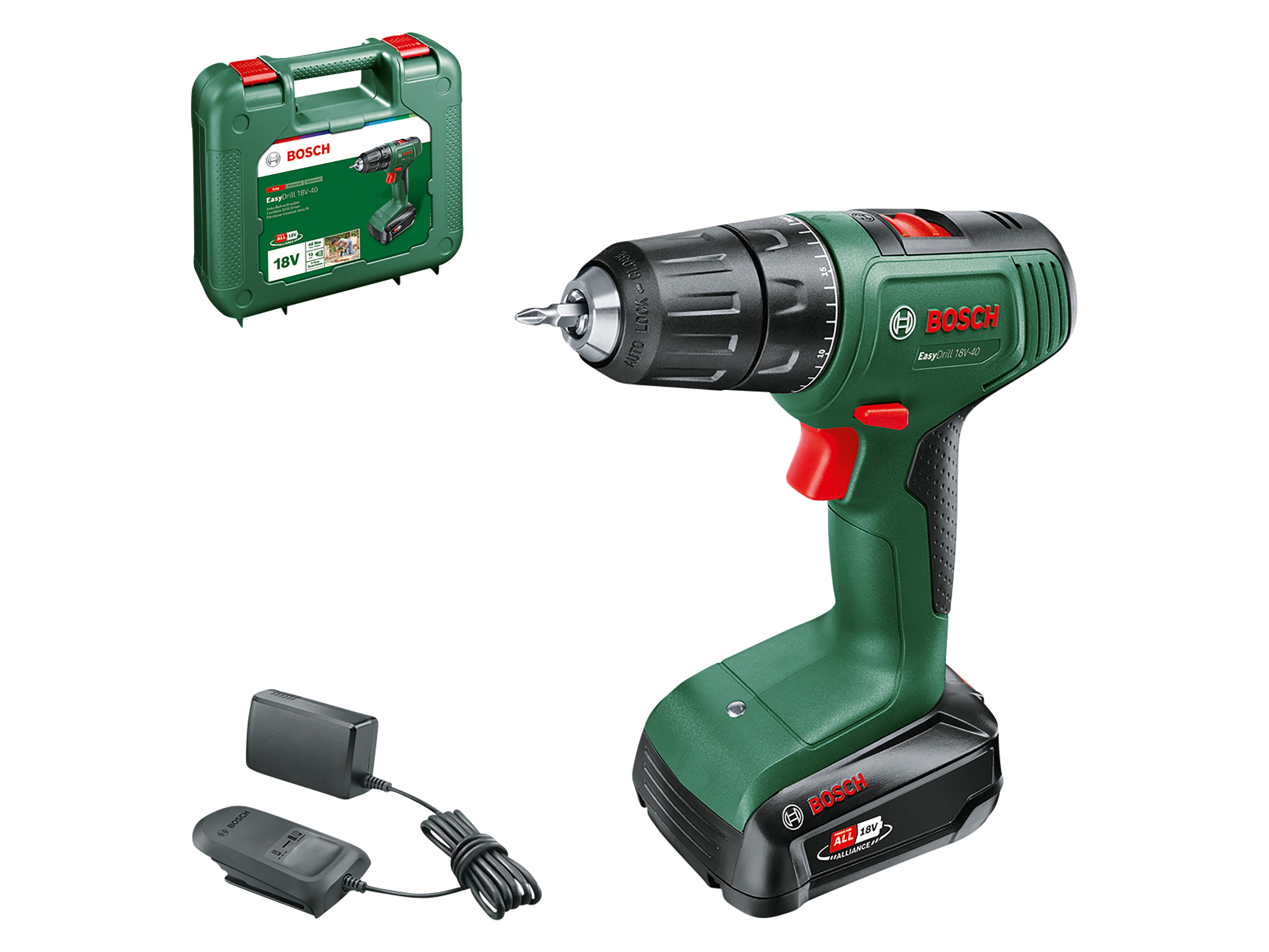 BOSCH Akkuschrauber EasyDrill 18V-40, 06039D8004