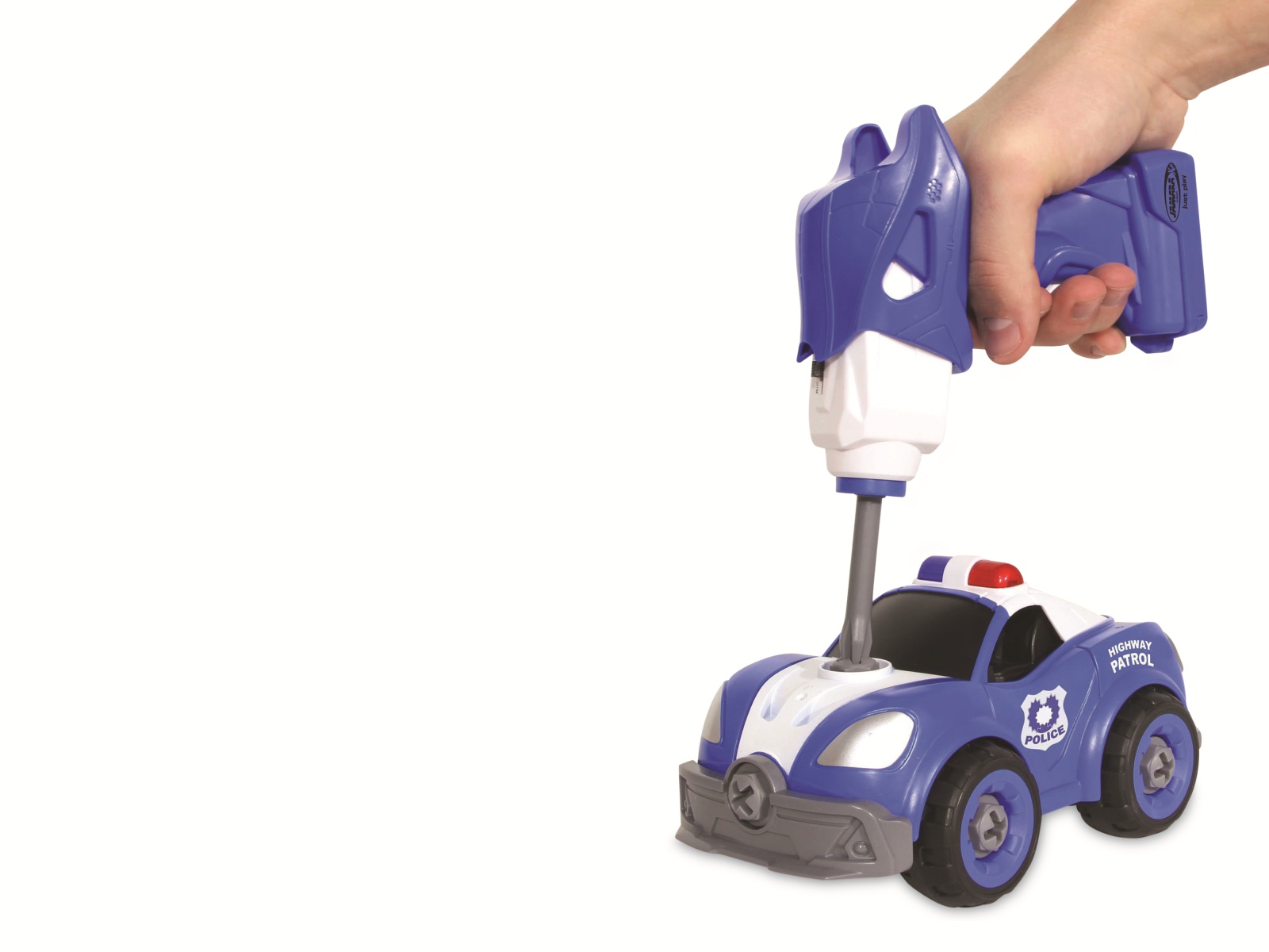 JAMARA Polizeiauto First RC Kit, 22-teilig, mit Akkuschrauber