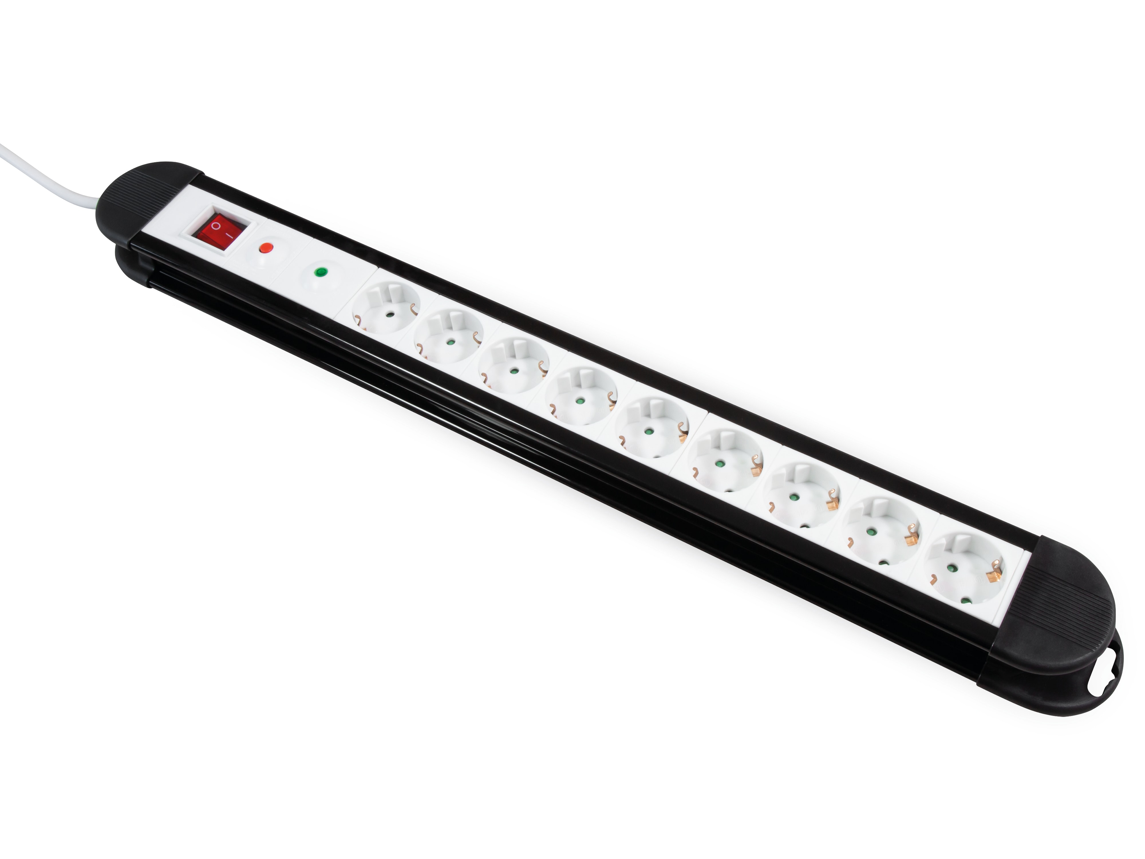 MCPOWER Steckdosenleiste KL-09, 9-fach, 1,4 m Zuleitung, ÜS, Schalter MCPOWER Steckdosenleiste KL-09, 9-fach, 1,4 m Zuleitung, ÜS, Schalter