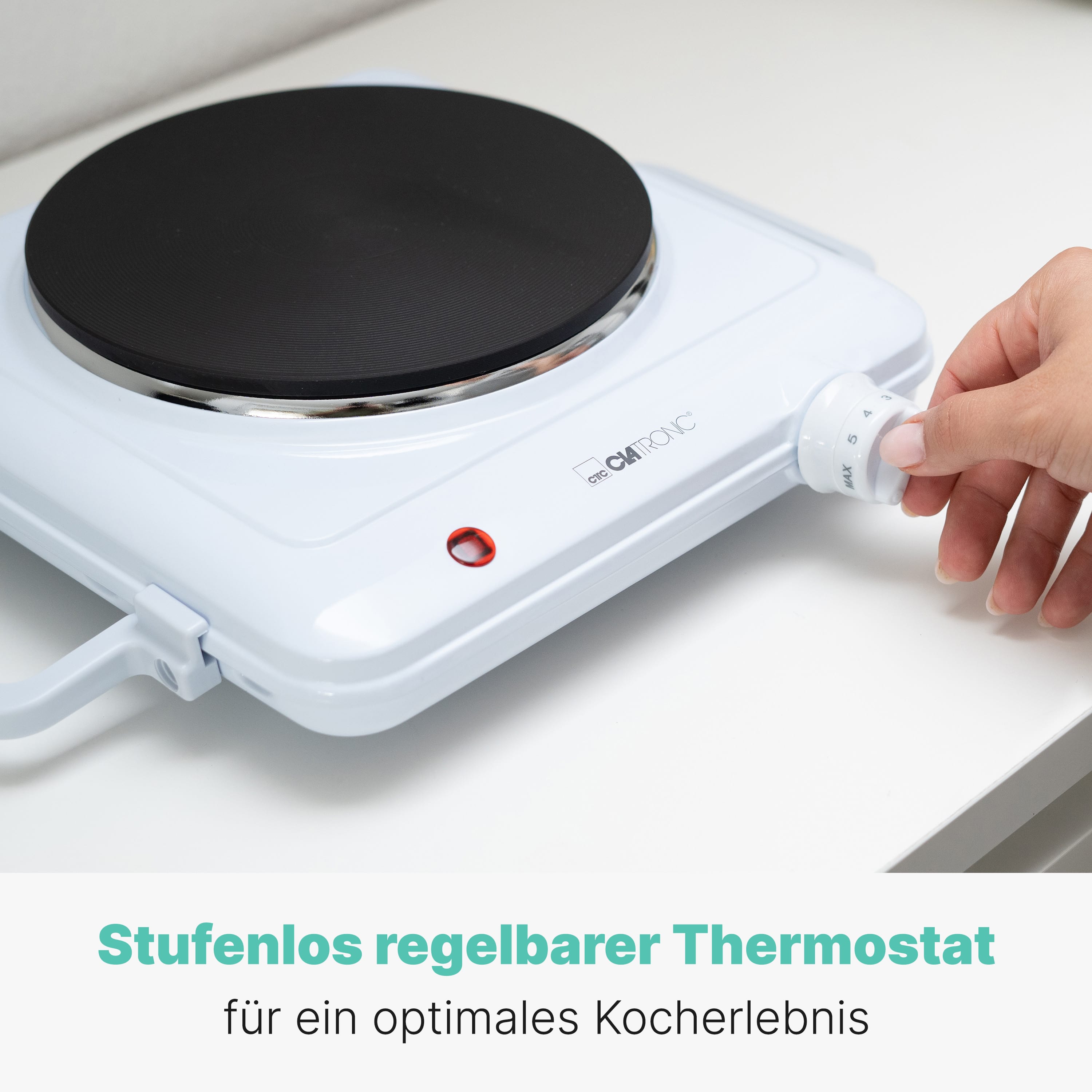 CLATRONIC Einzelkochplatte EKP 3582, Ø 180 mm, 1500 W, weiß CLATRONIC Einzelkochplatte EKP 3582, Ø 180 mm, 1500 W, weiß