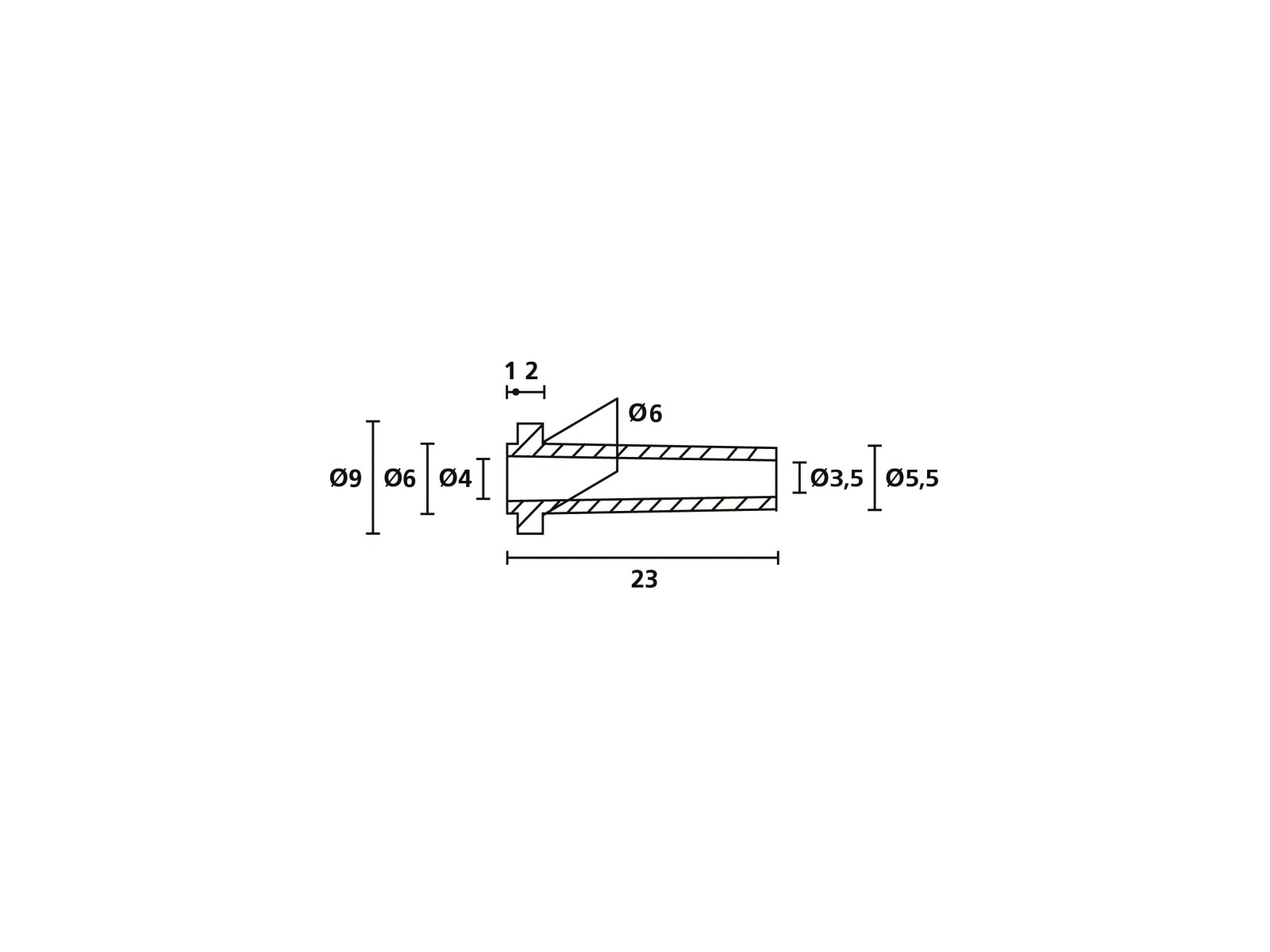 HELLERMANNTYTON Knickschutztülle, 632-02130, Schwarz, PVC, 1 Stück