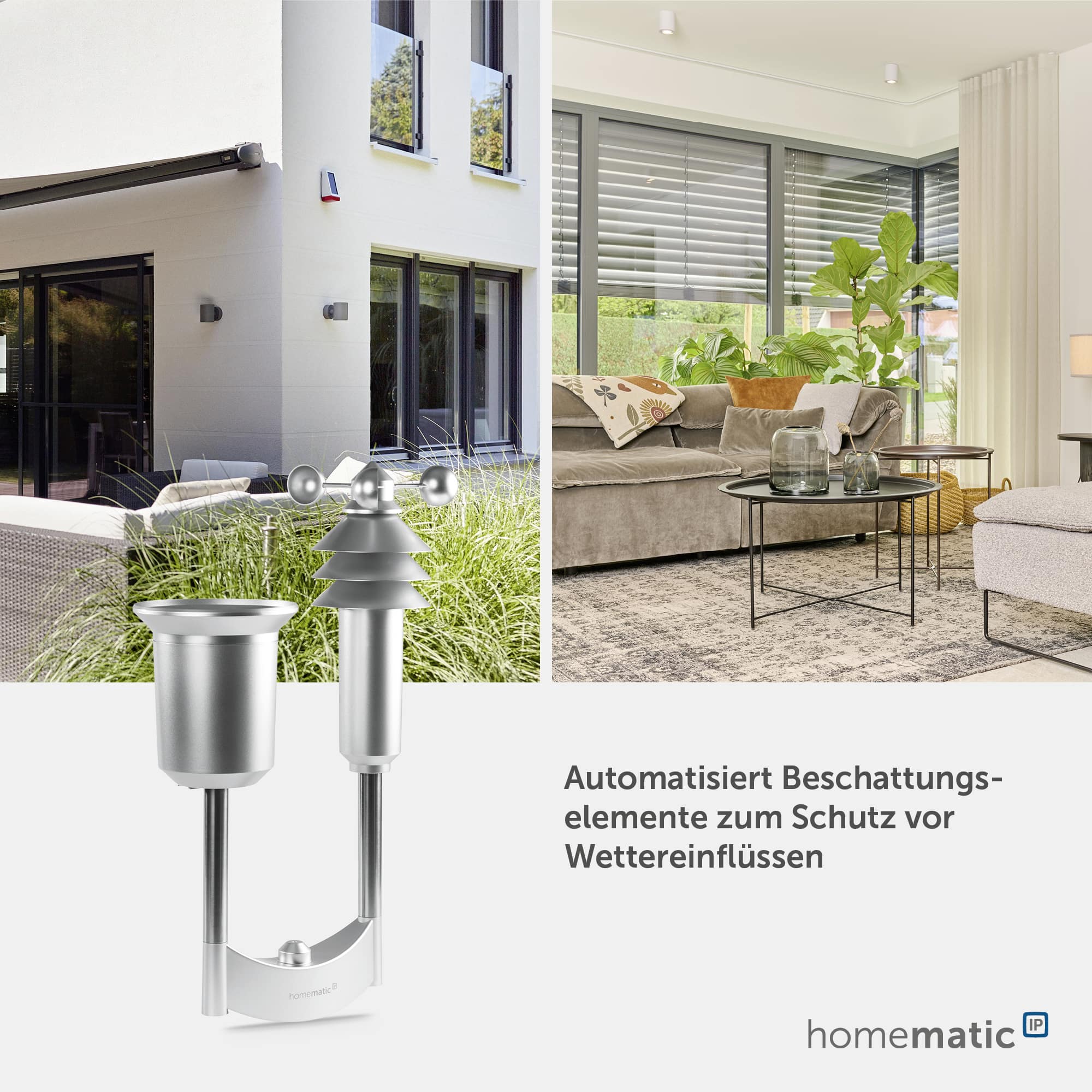 HOMEMATIC IP Smart Home 152057A0, Wettersensor Plus