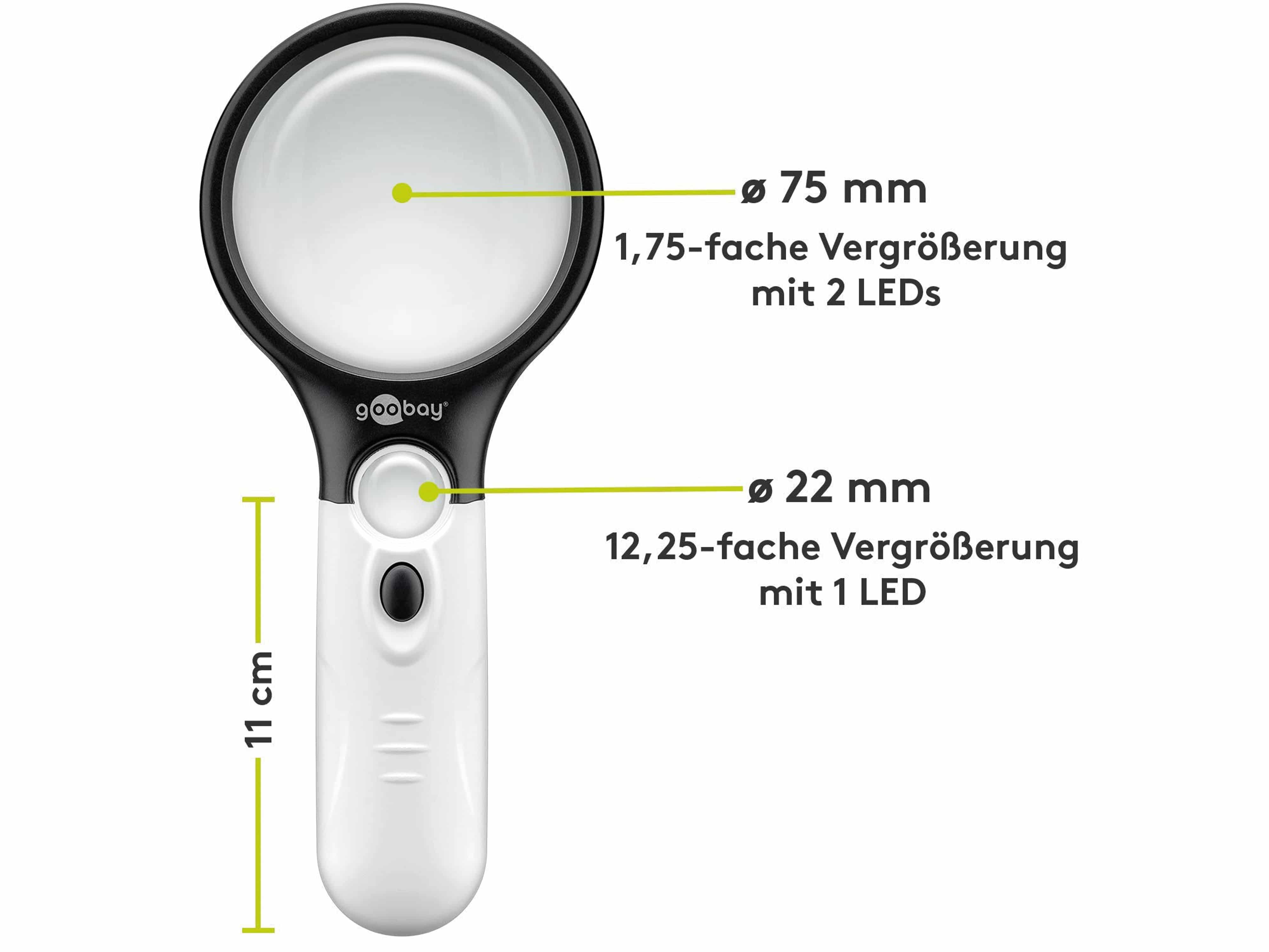 GOOBAY LED-Leselupe GOOBAY LED-Leselupe