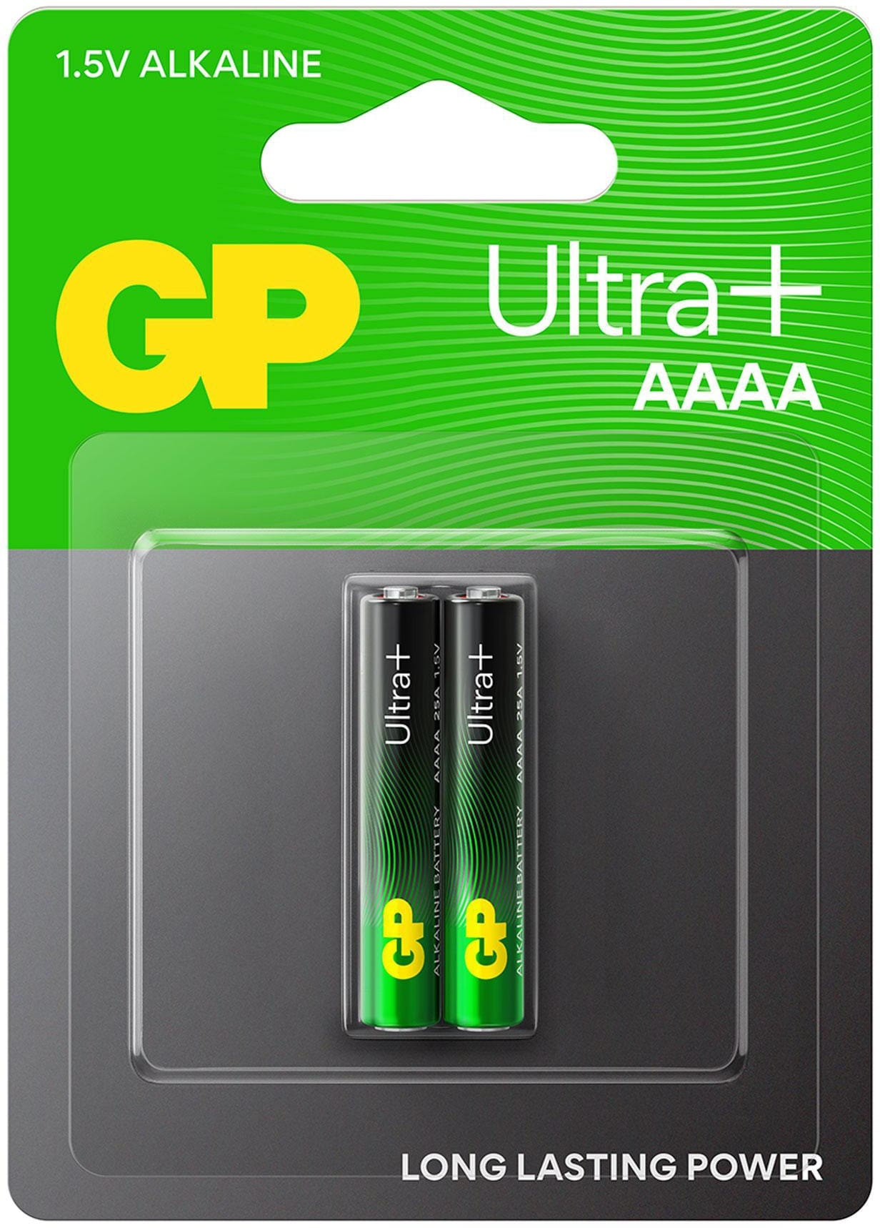GP Ultra Plus Alkaline AAAA Mini-Batterien, 1,5 V, 2 Stück GP Alkaline Mini-Batterien 2 Stück