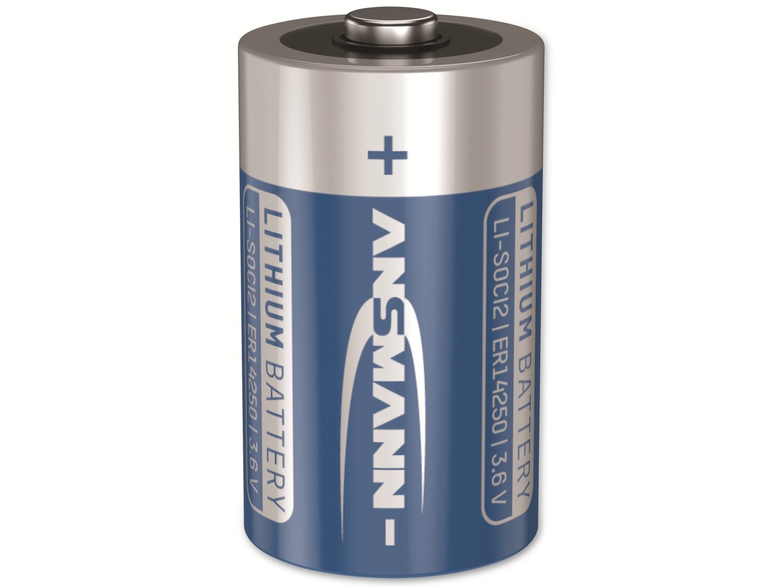 ANSMANN Lithium-Batterie ER14250, 3,6V-, 1200 mAh, AA ANSMANN Lithium-Batterie ER14250, 3,6V-, 1200 mAh, AA