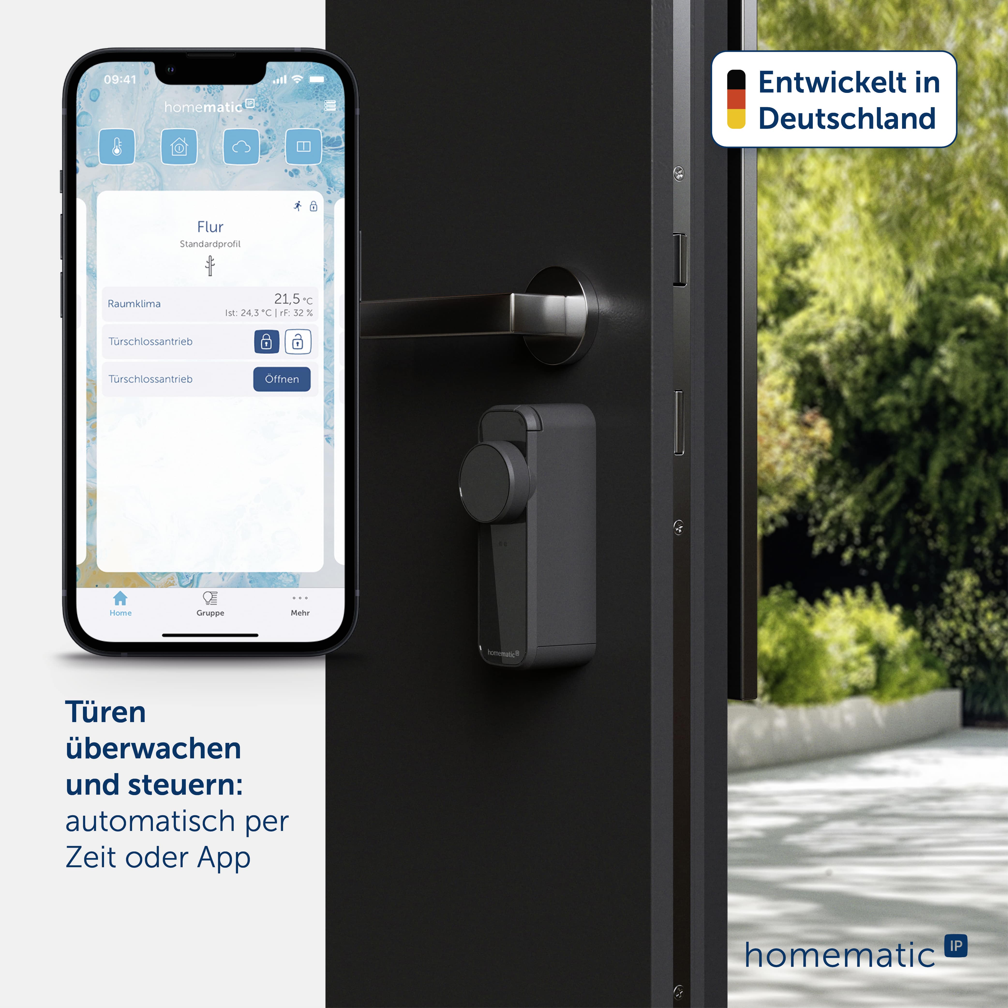 HOMEMATIC IP 162500A0, Türschlossantrieb pro, anthrazit HOMEMATIC IP 162500A0, Türschlossantrieb pro, anthrazit