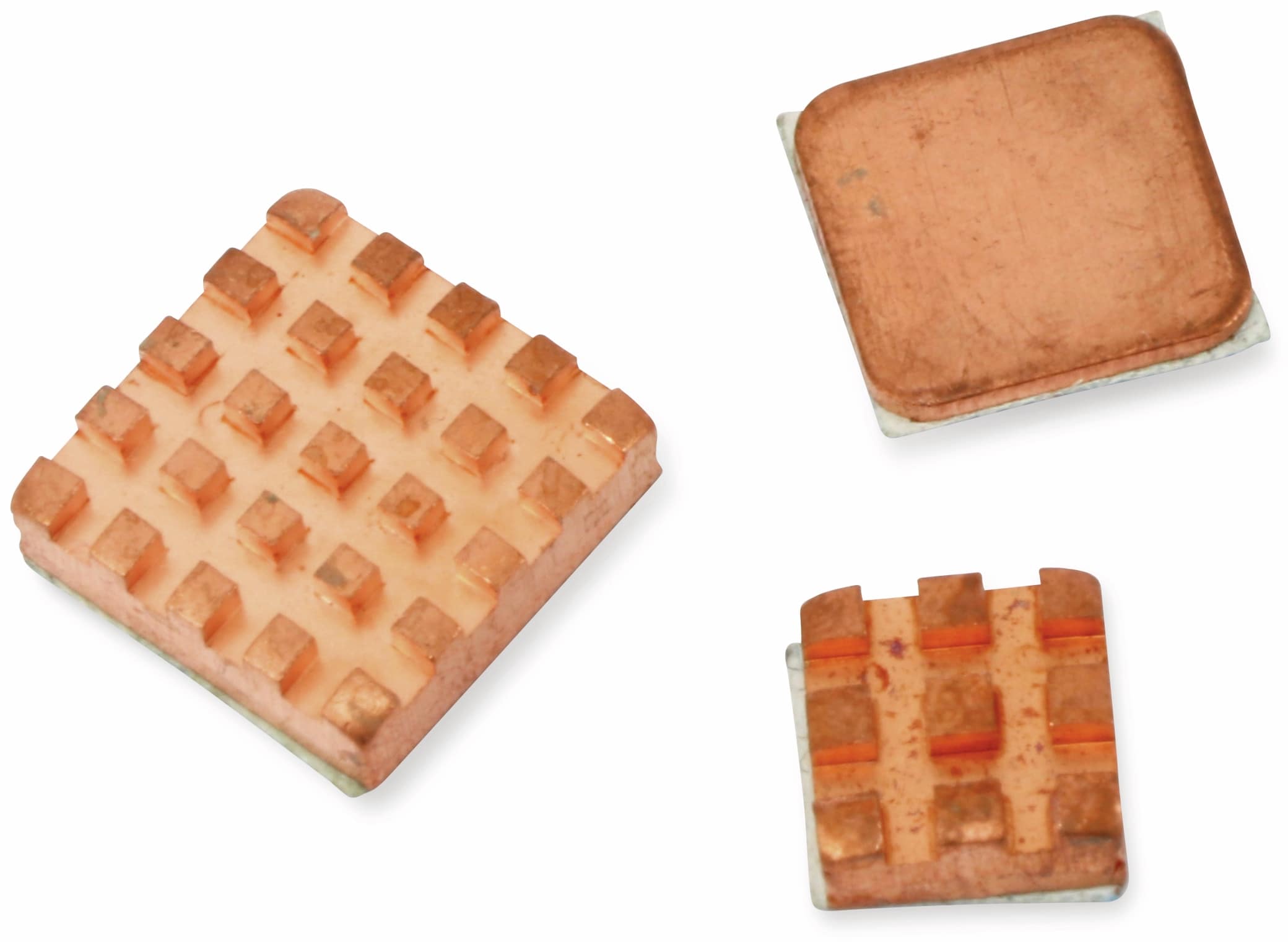 Raspberry Pi Kühlkörper Set, Kupfer, 3-teilig Raspberry Pi Kühlkörper Set, Kupfer, 3-teilig