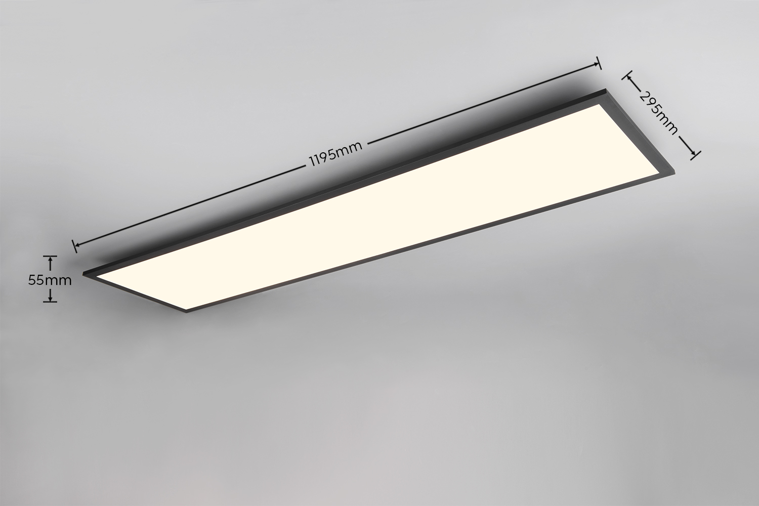 REALITY LED-Deckenleuchte Beta R67661232 schwarz, 31 W, 3600 lm, CCT, RGB