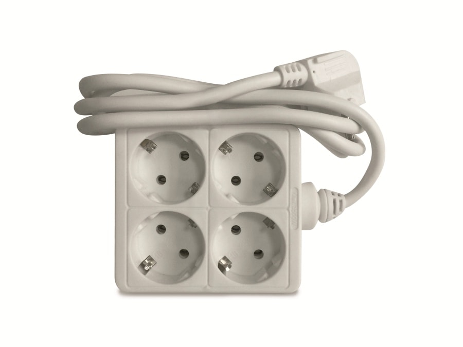 DAYHOME Steckdosenleiste SL-4/WQ, 4-fach, weiß DAYHOME Steckdosenleiste SL-4/WQ, 4-fach, weiß