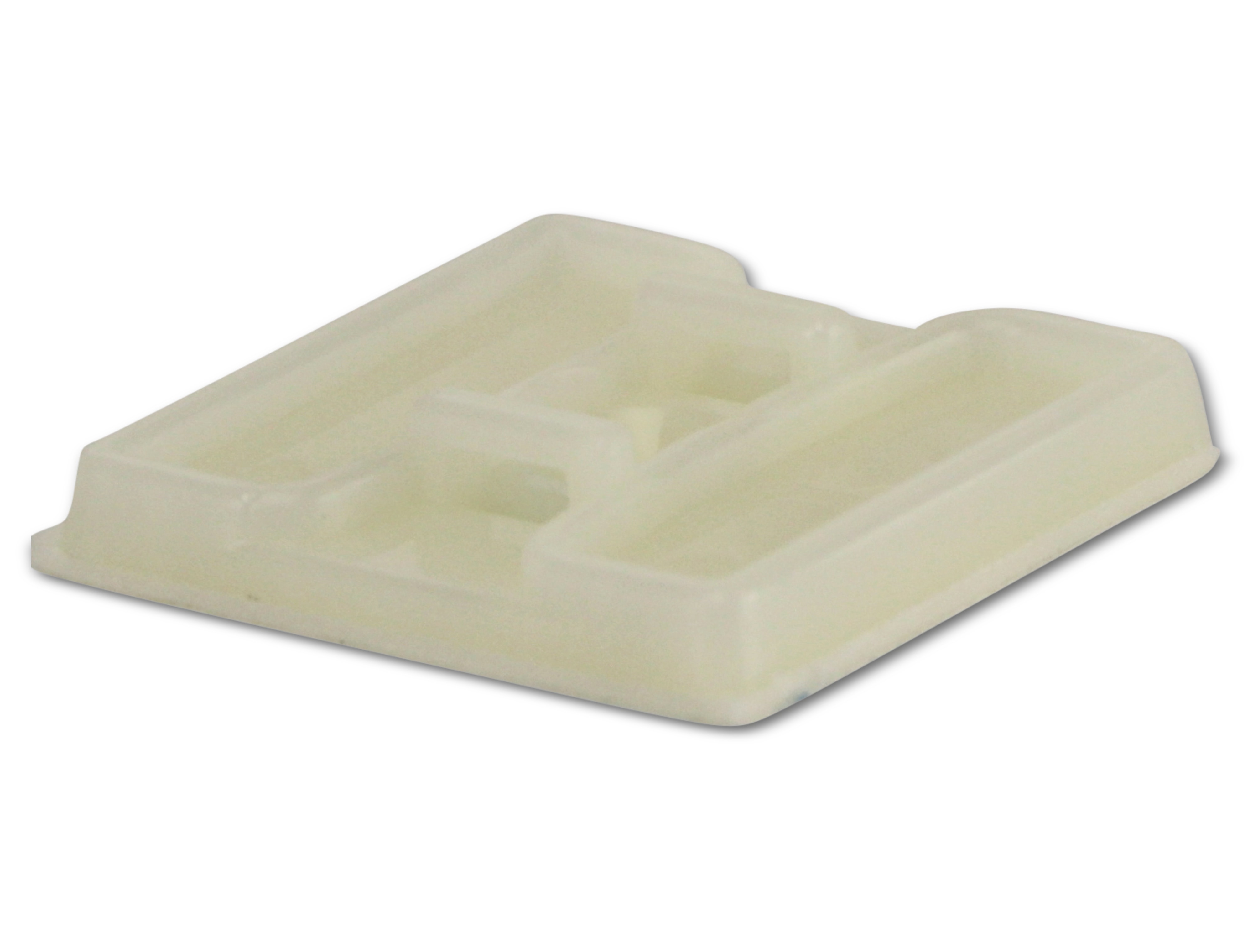 KSS Befestigungssockel selbstklebend Polyamid 6.6, Natur, L=29,2, B=29,2, 1 Stück KSS Befestigungssockel selbstklebend Polyamid 6.6, Natur, L=29,2, B=29,2, 1 Stück