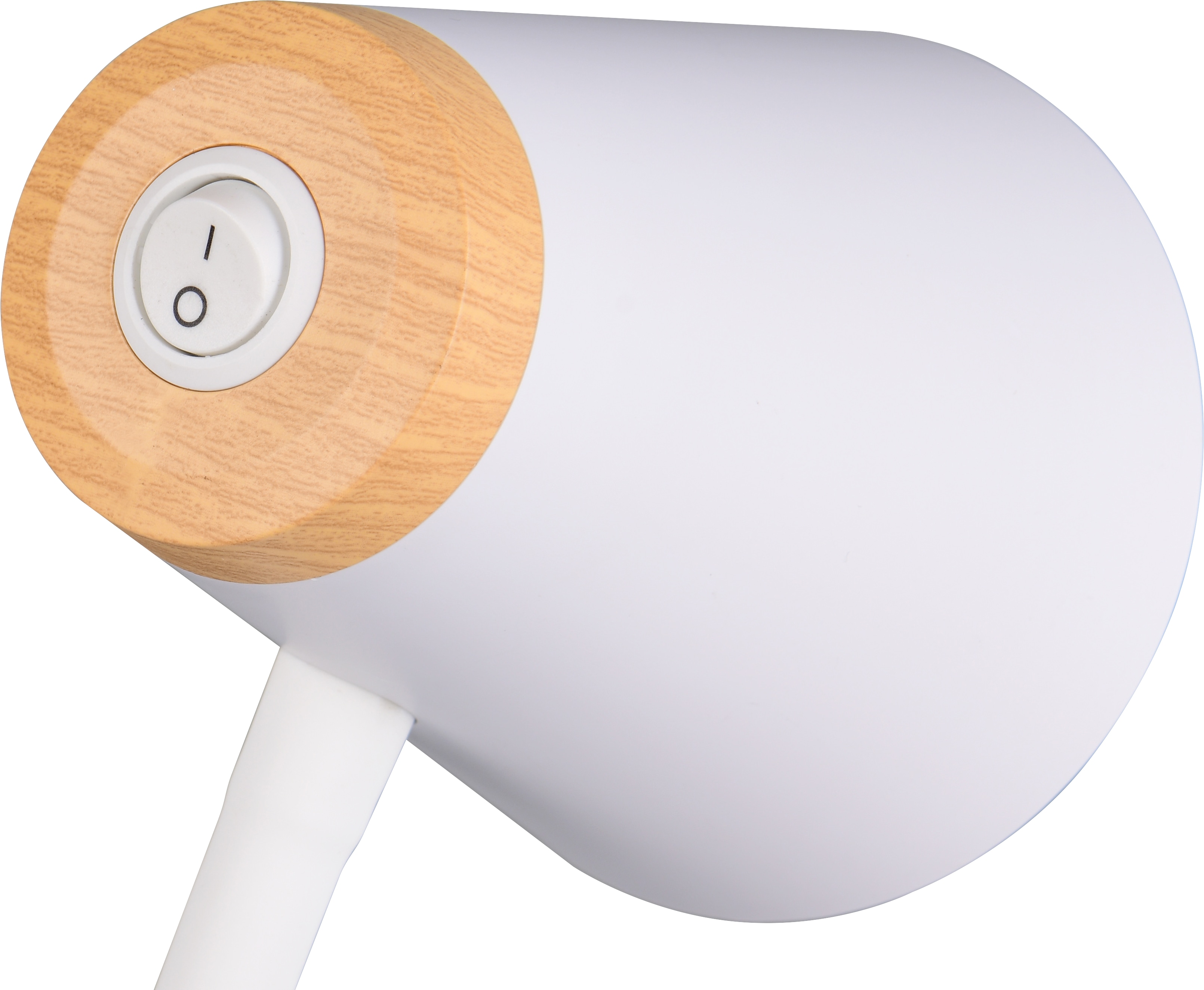 REALITY LED-Klemmleuchte PONGO, R25831101, 4,5W, 500lm, 3000K, weiß