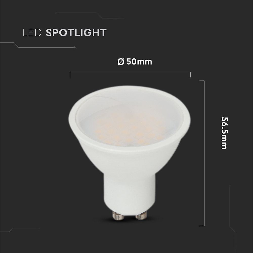 V-TAC LED-Lampe VT-218786, GU10, EEK: F, 10 W, 1000 lm, 3000 K