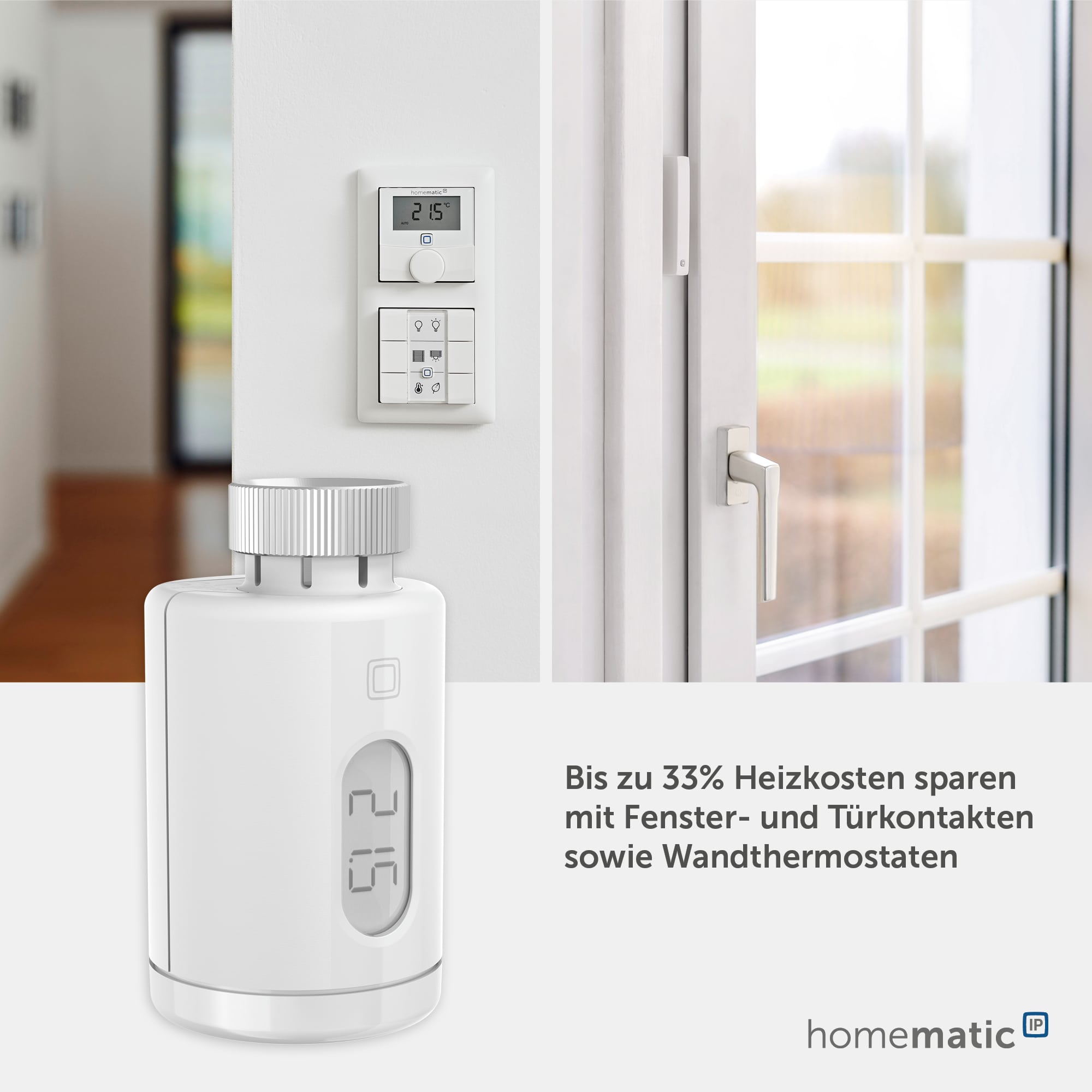 HOMEMATIC IP 161046A0, Heizkörper-Thermostat pure