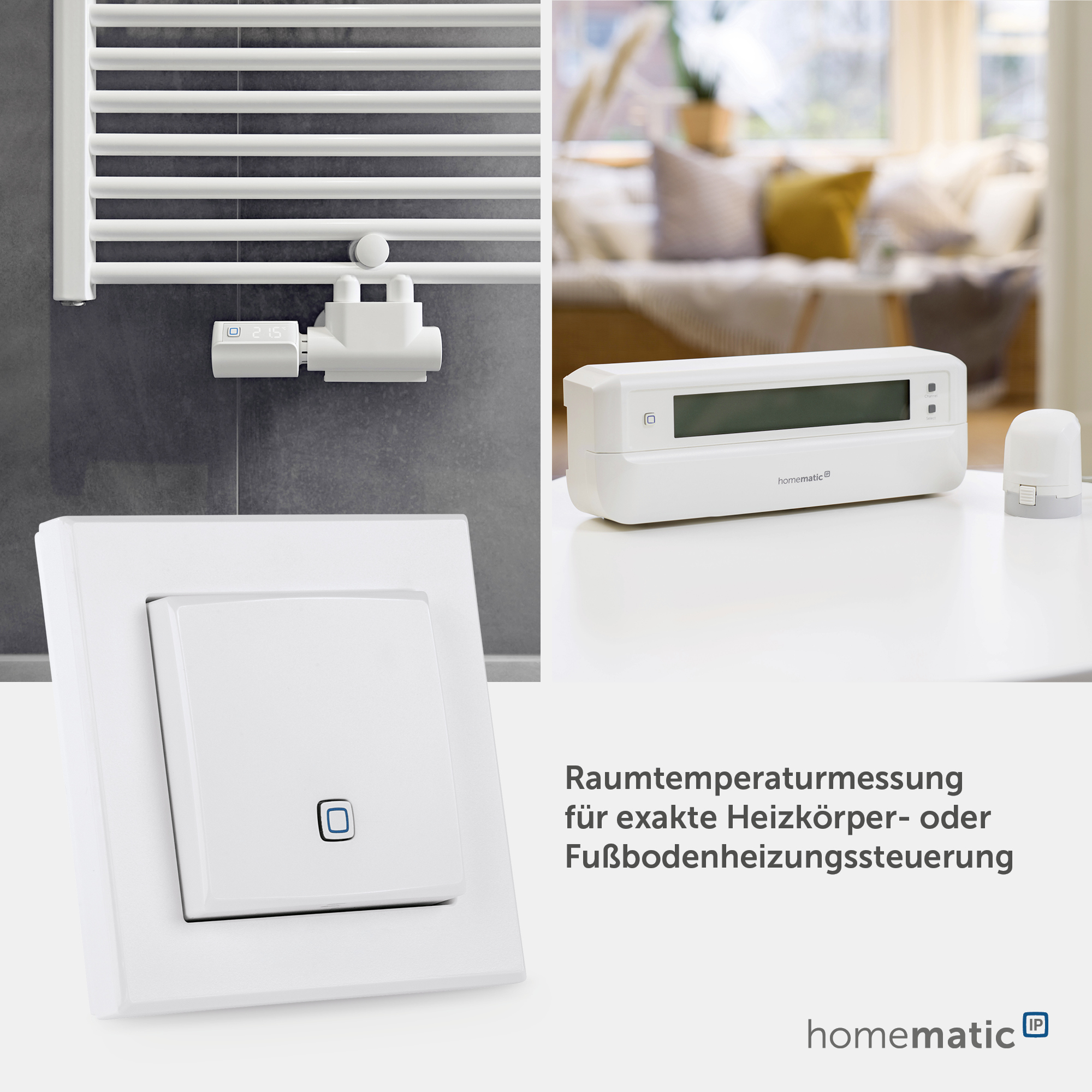 HOMEMATIC IP Smart Home 150181A0, Temp. und Luftfeucht. Sensor