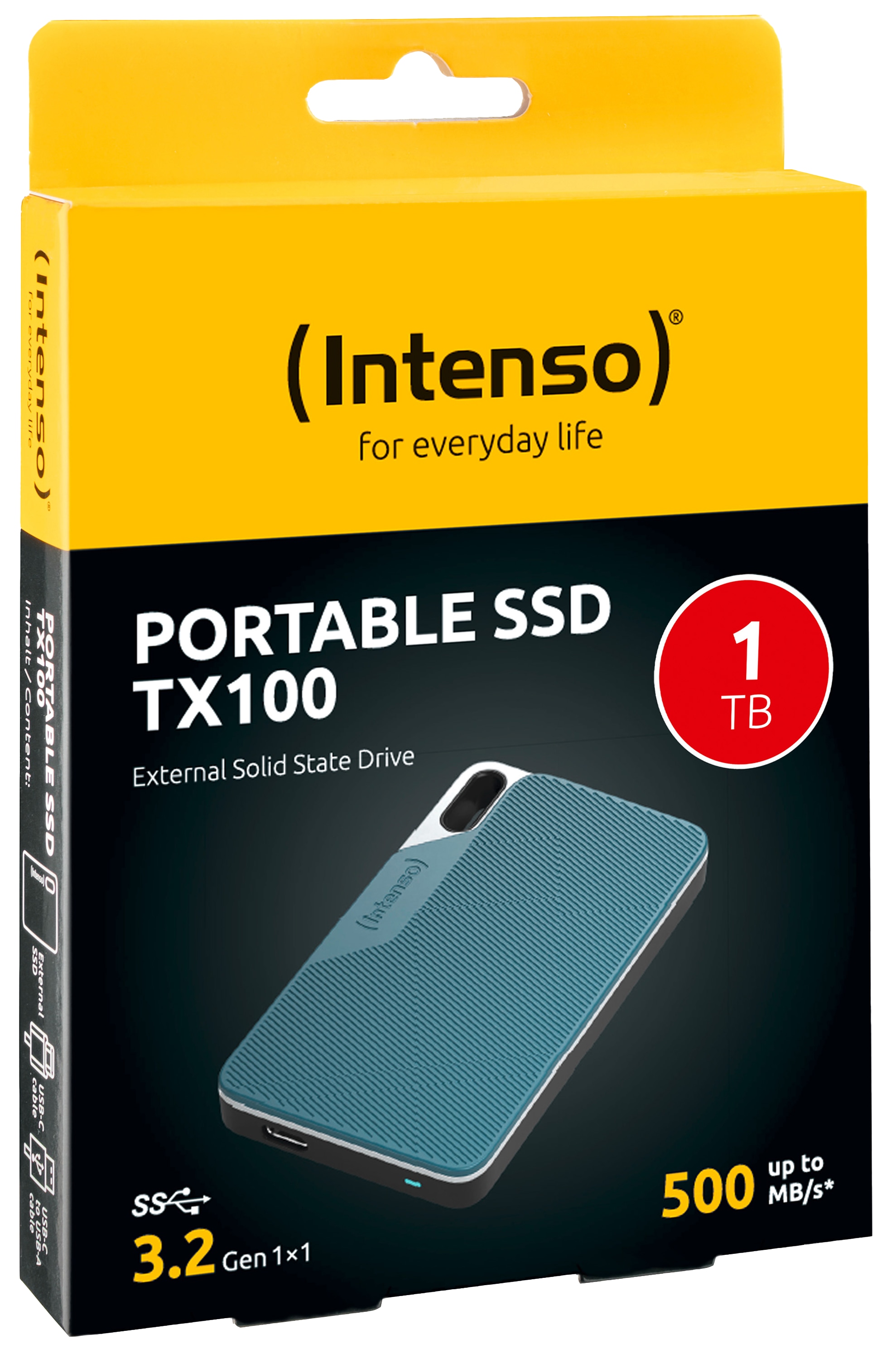 INTENSO USB 3.2-SSD TX100 1TB