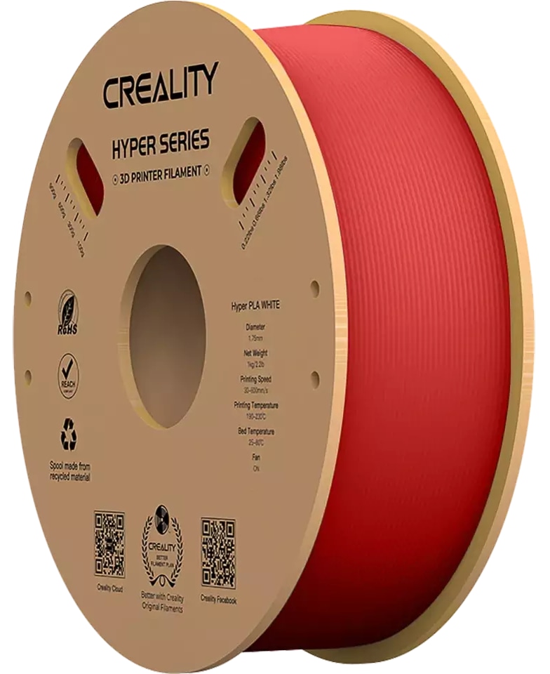 CREALITY 3D Filament PLA, 1 kg, rot, 1,75 mm