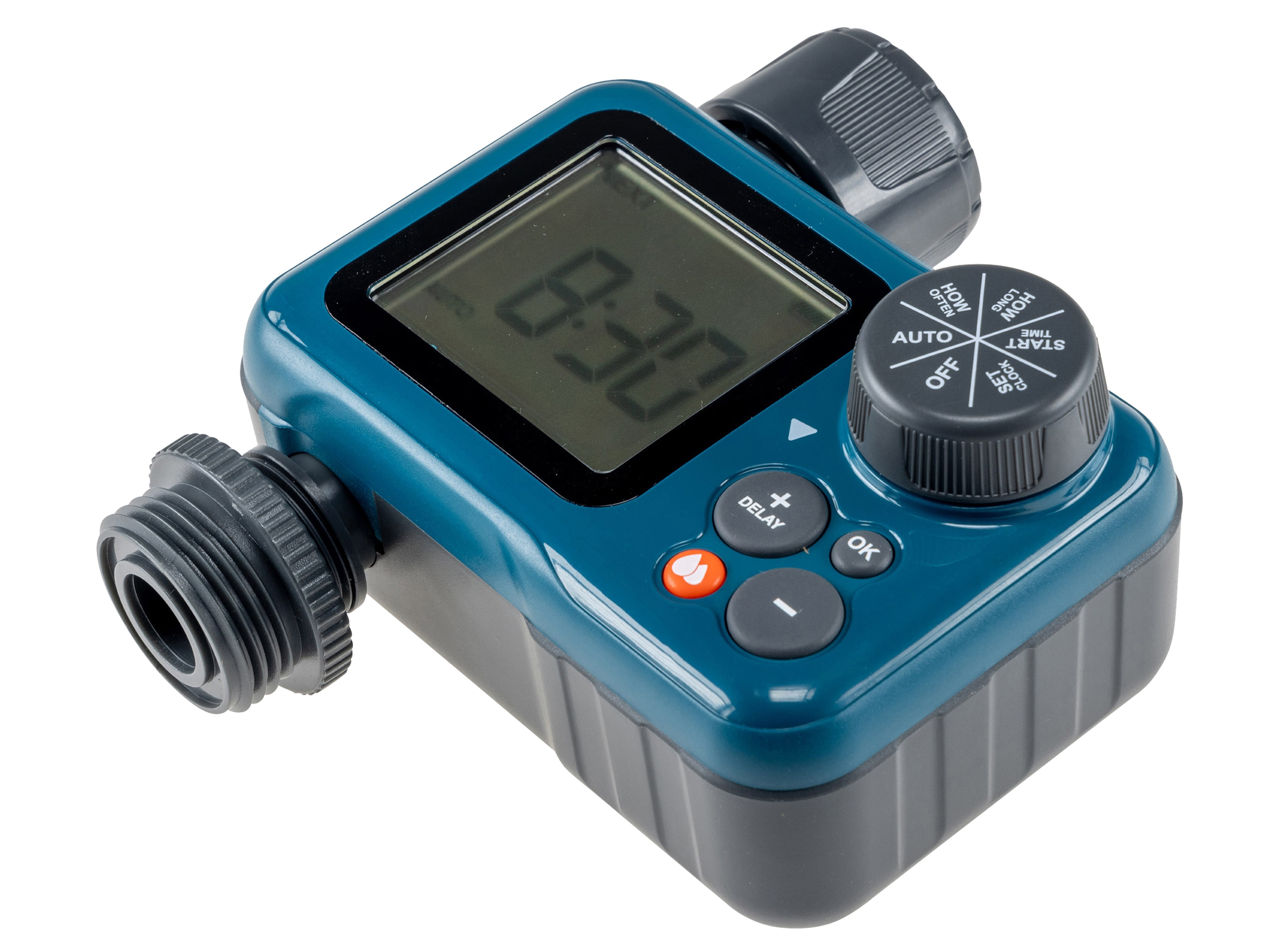CHILITEC Digitaler Bewässerungscomputer CT-WB7, mit Adapter 1" u. 3/4"