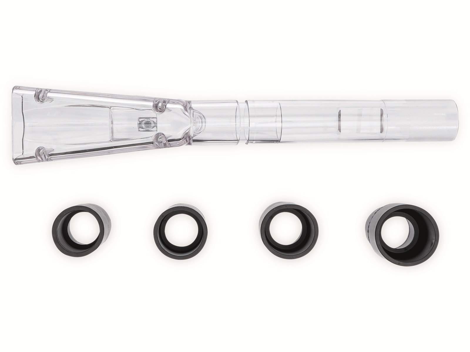 BGS TECHNIC Saugaufsatz klein, mit 4 Adaptern, für Druckluft-Reinigungspistole, für 70150