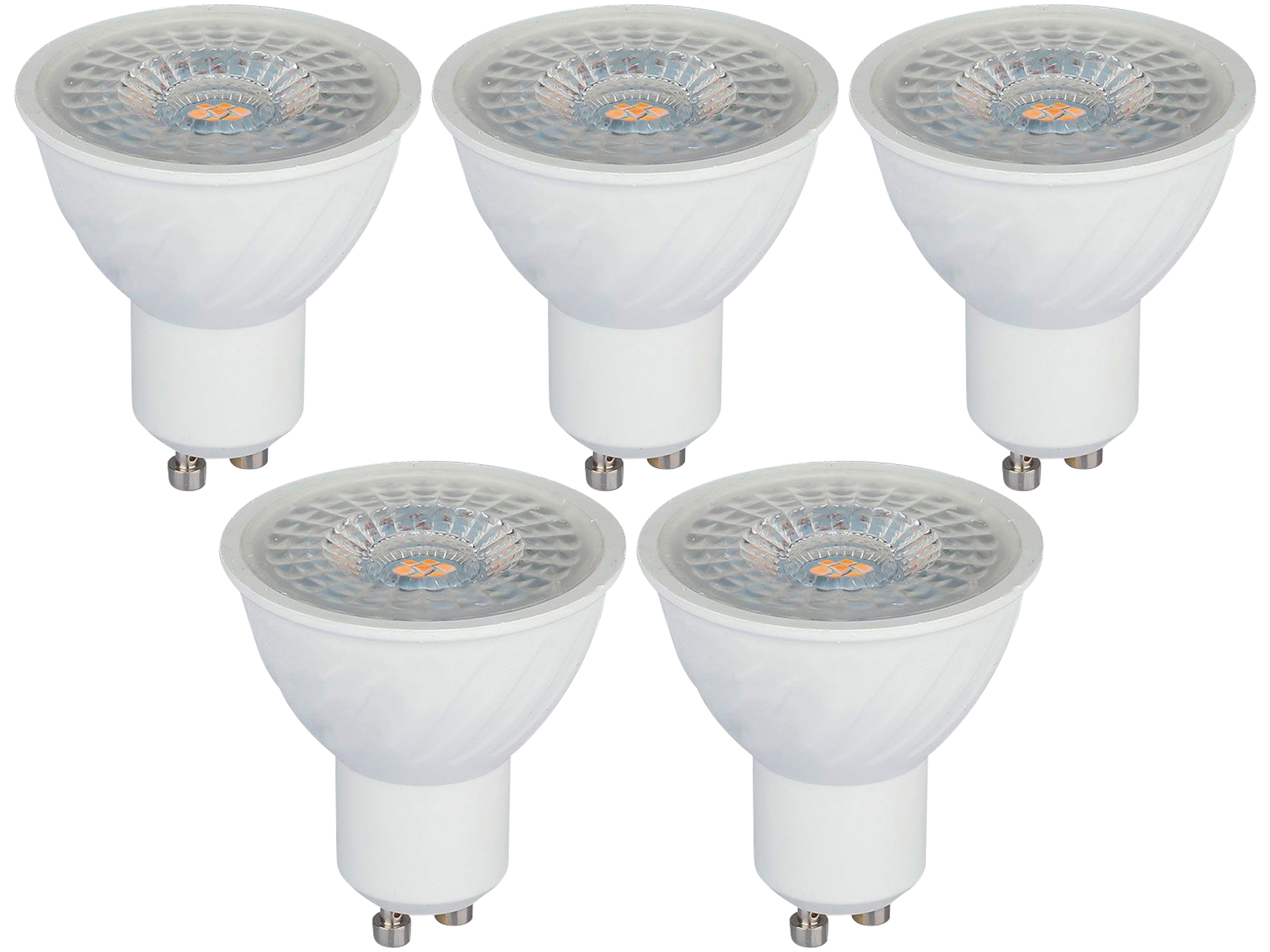 V-TAC LED-Lampe VT-247 (193), GU10, EEK: F, 6,5 W, 480 lm, 4000 K, 5 Stück