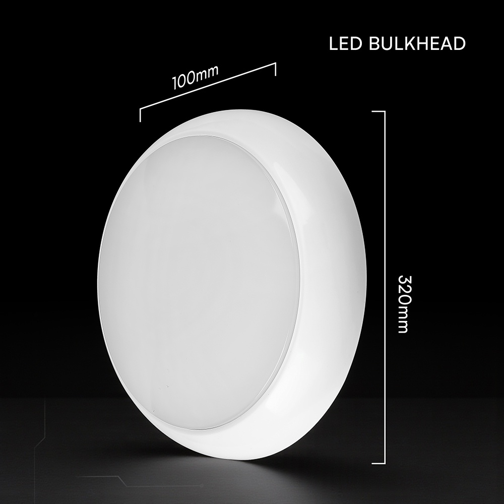 V-TAC LED-Deckenleuchte VT-801-24-6, EEK: D, 20W, 2700lm, 2700K, Ø32cm, 110°