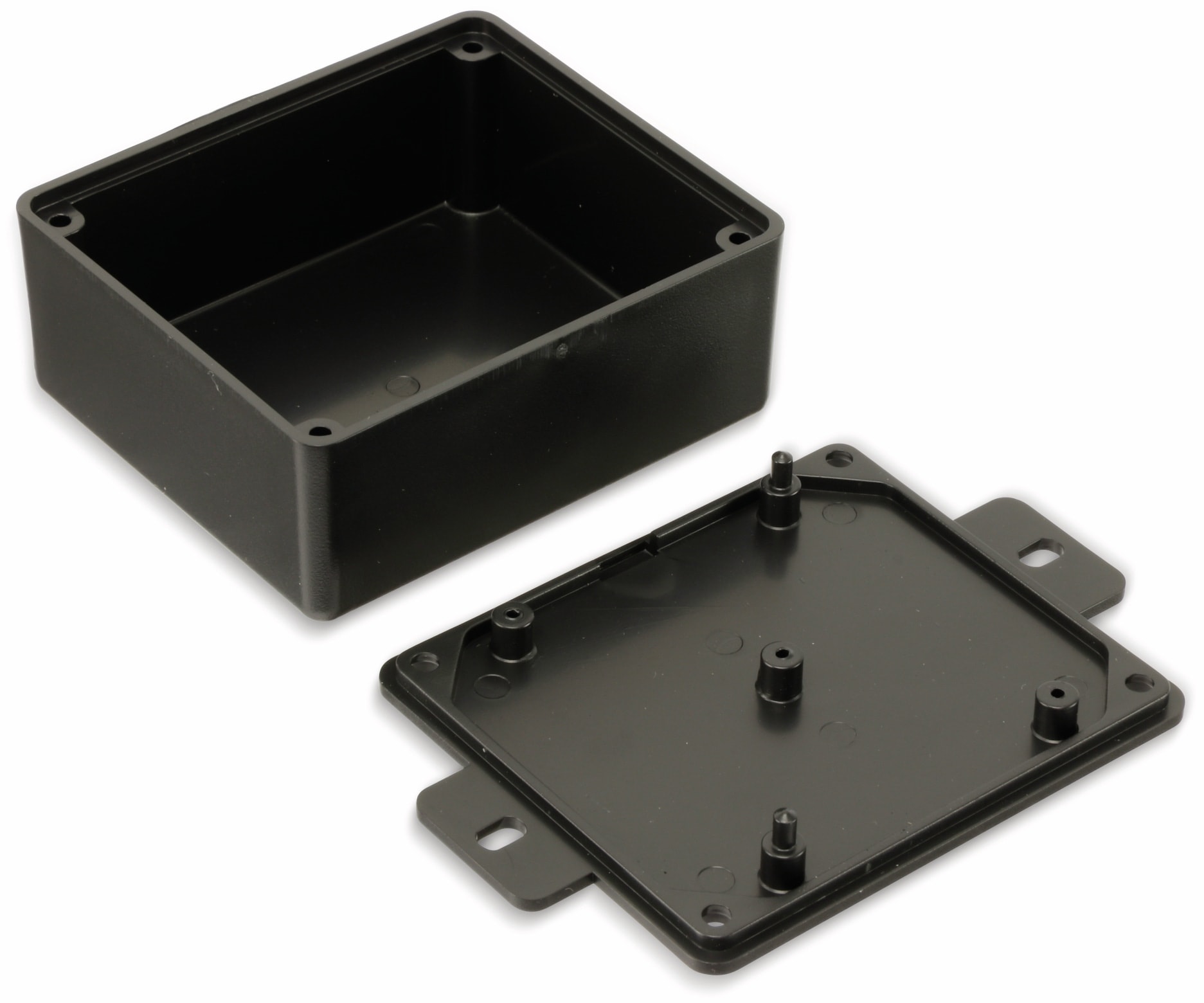 STRAPUBOX Kunststoffgehäuse mit Lasche, Typ CO 4 SW, 70 x 60 x 30 mm