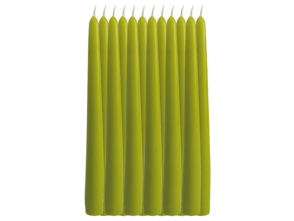 WIEDEMANN Tafelkerzen, lindgrün, 12 Stück, 250x25 mm WIEDEMANN Tafelkerzen, lindgrün, 12 Stück, 250x25 mm