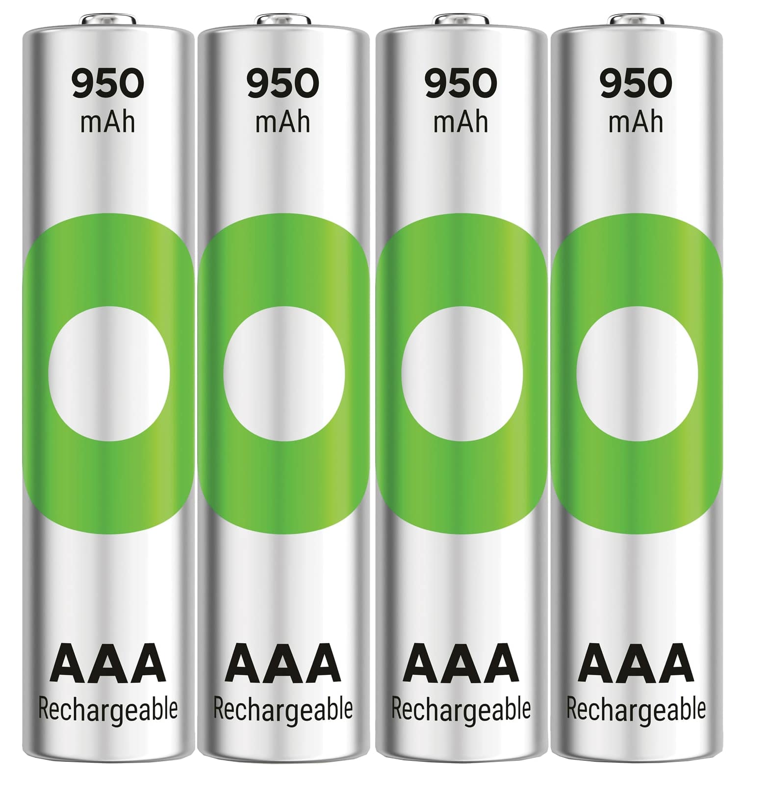 GP ReCyKO NiMH Akku Micro AAA, HR03 1,2V/950mAh, 4 Stück