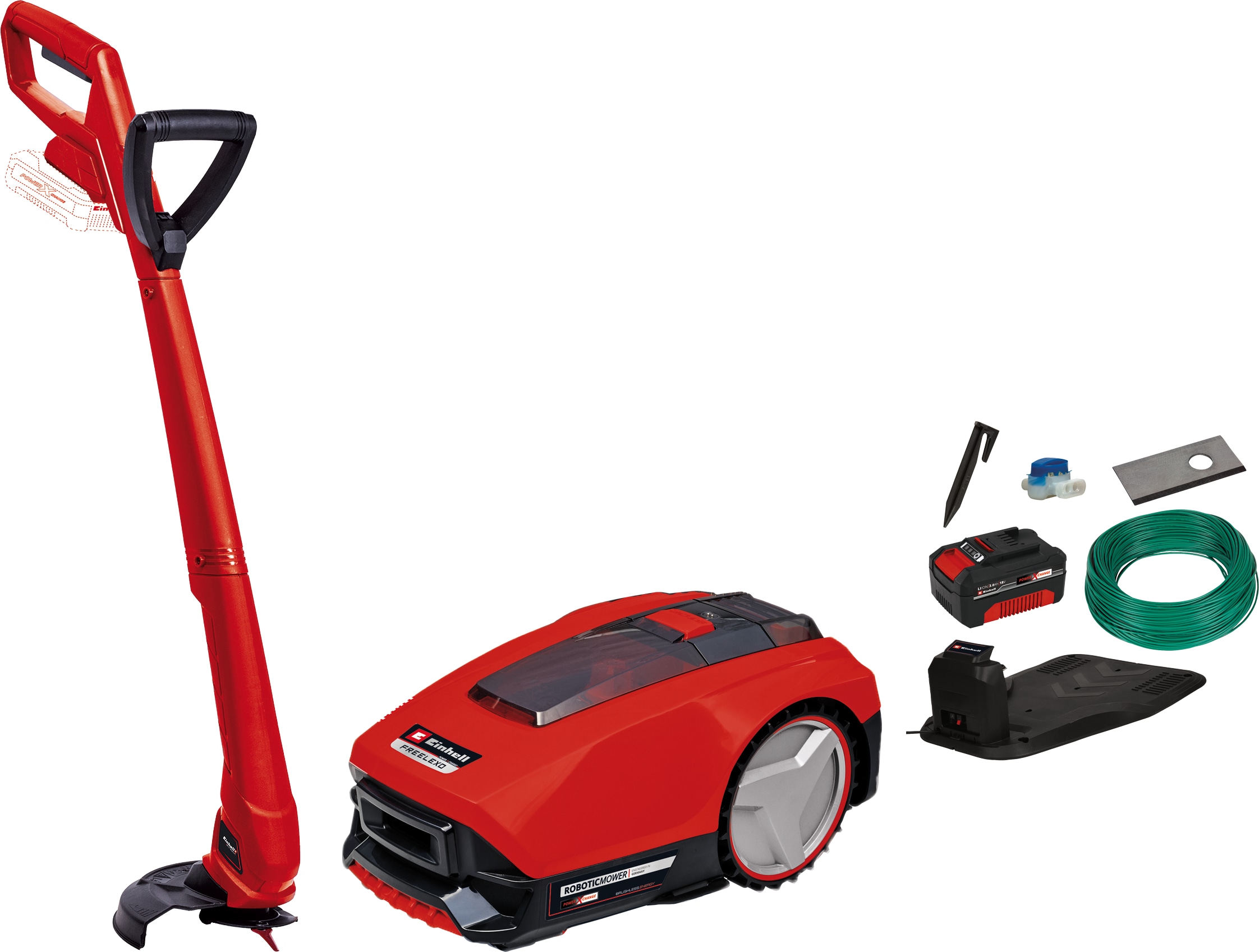 EINHELL Mähroboter FREELEXO 550 Kit inkl. Rasentrimmer