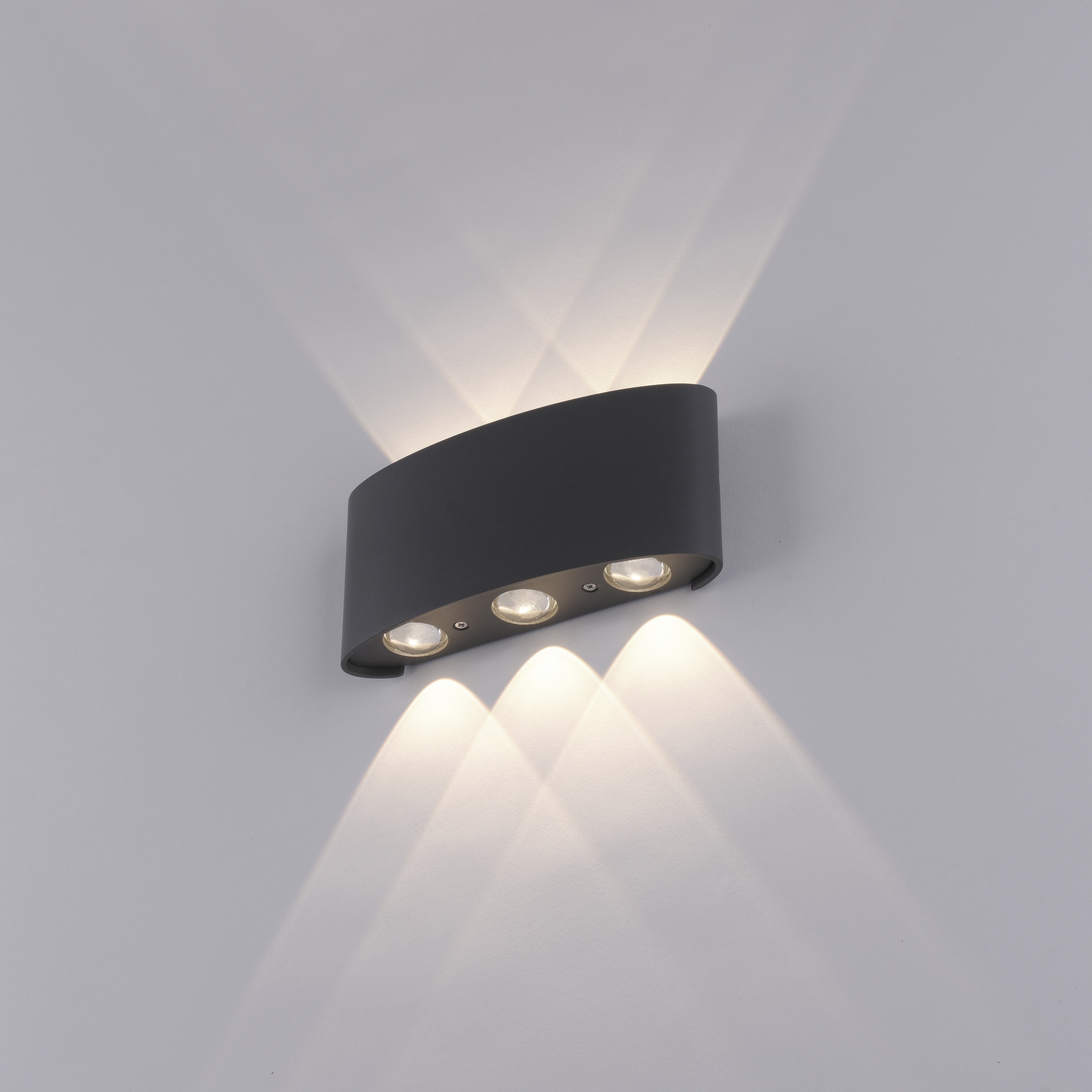 PAUL NEUHAUS LED-Wandleuchte 9488-13 anthrazit, 4,8 W, 720 lm, 3000 K, IP54