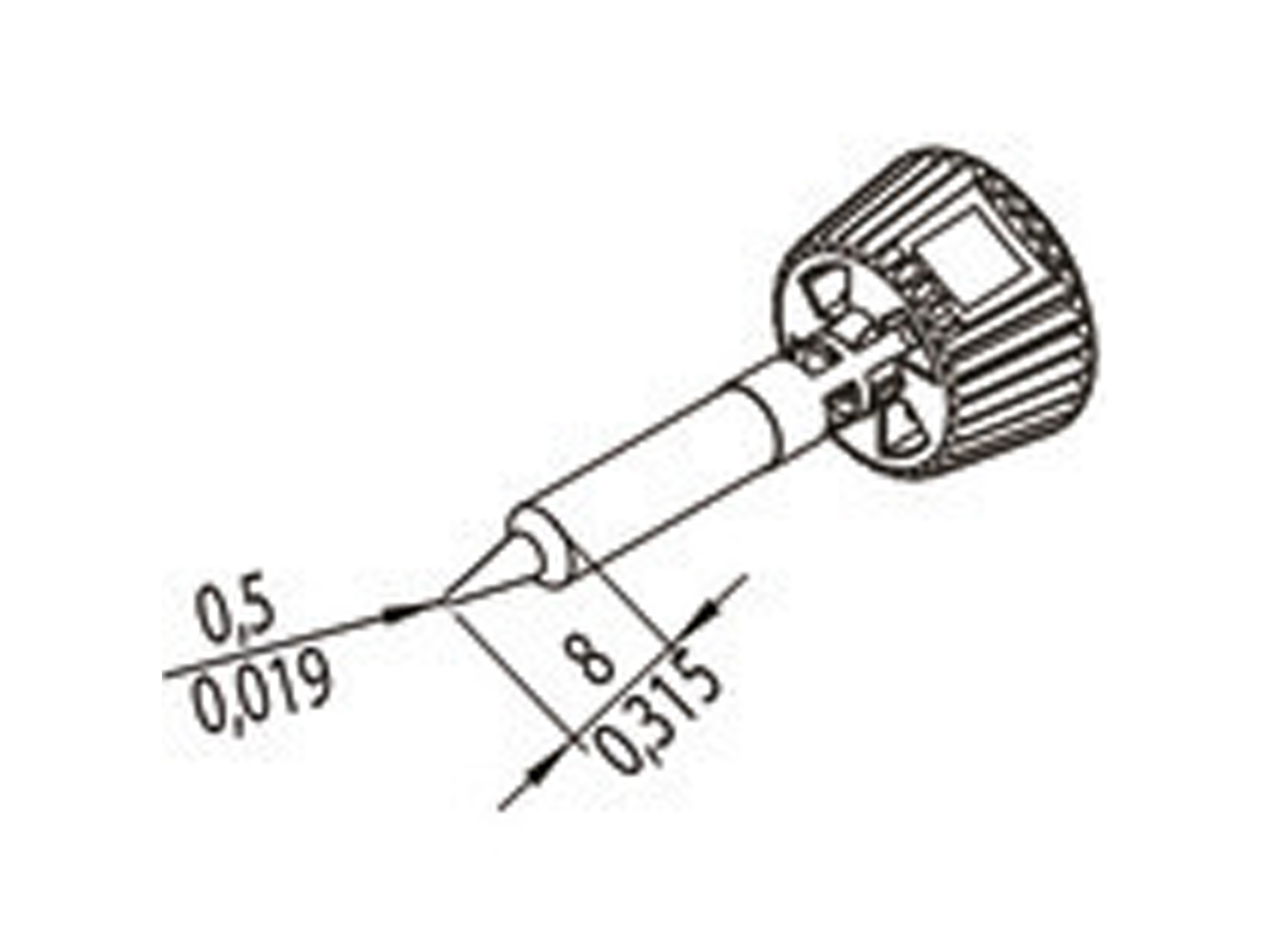 ERSA Lötspitze, 0142PDLF05/SB, bleistiftspitz, 0,5 mm