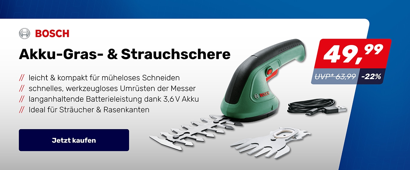 Akku-Gras- & Strauchschere Akku-Gras- & Strauchschere