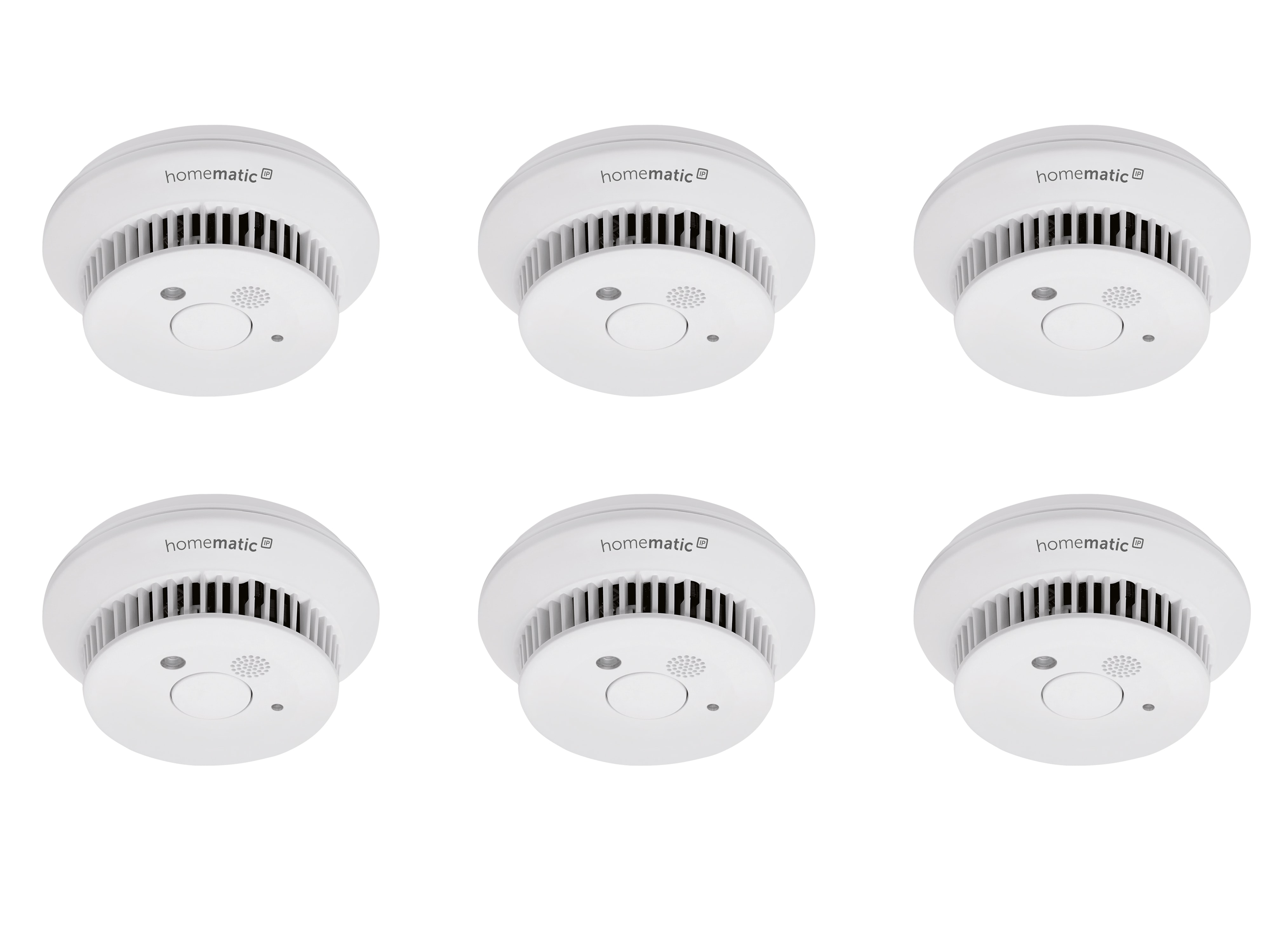 HOMEMATIC IP Smart Home 142685A0, Rauchwarnmelder, 6 Stück