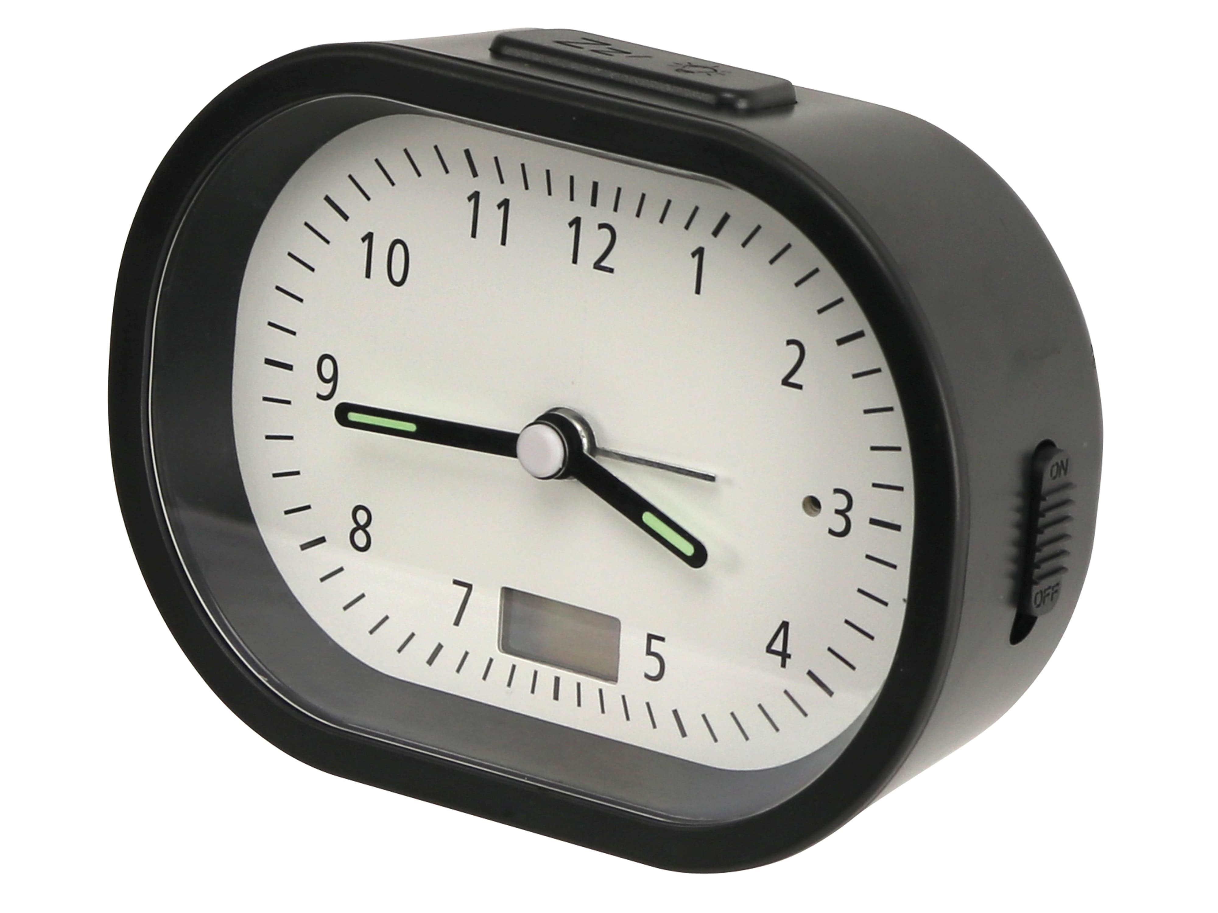 Funkwecker, analog, 784-02-2020-03, schwarz, B-Ware