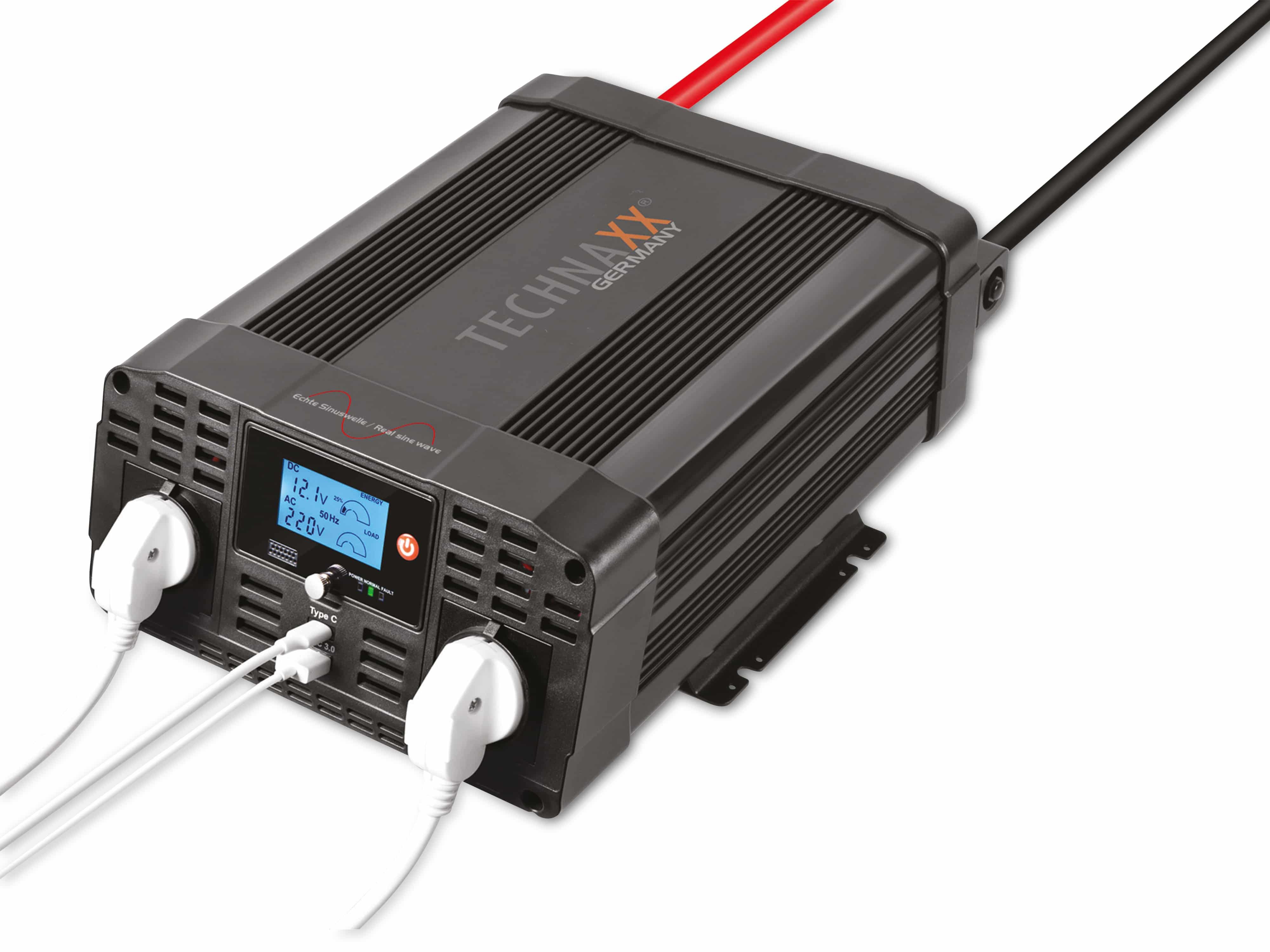 TECHNAXX Wechselrichter TE22 Sinus, 2000 W