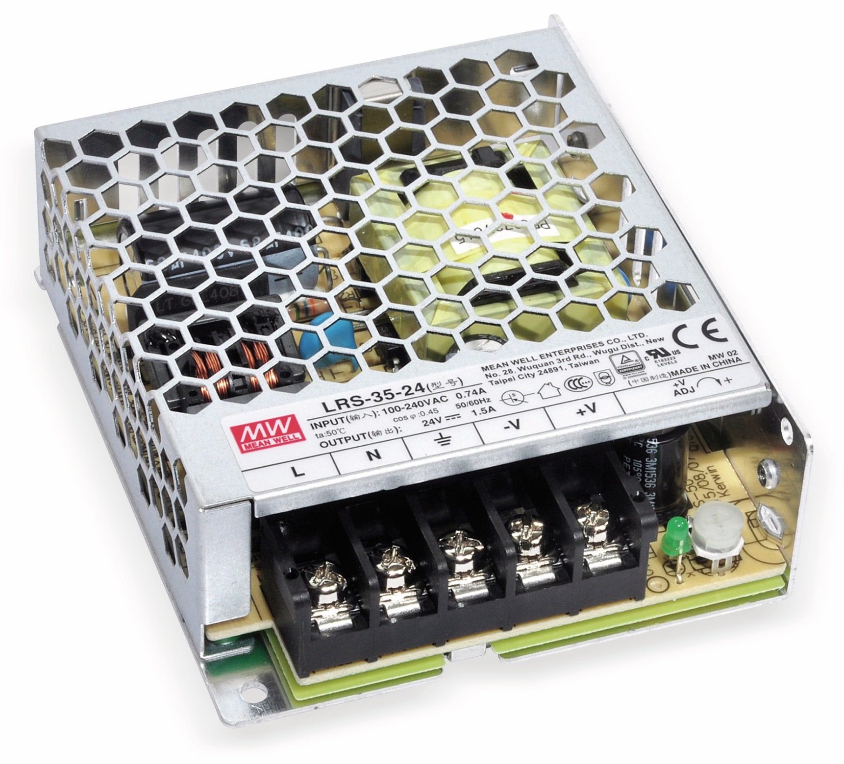 MEAN WELL Schaltnetzteil LRS-35-5, 5 V/7 A