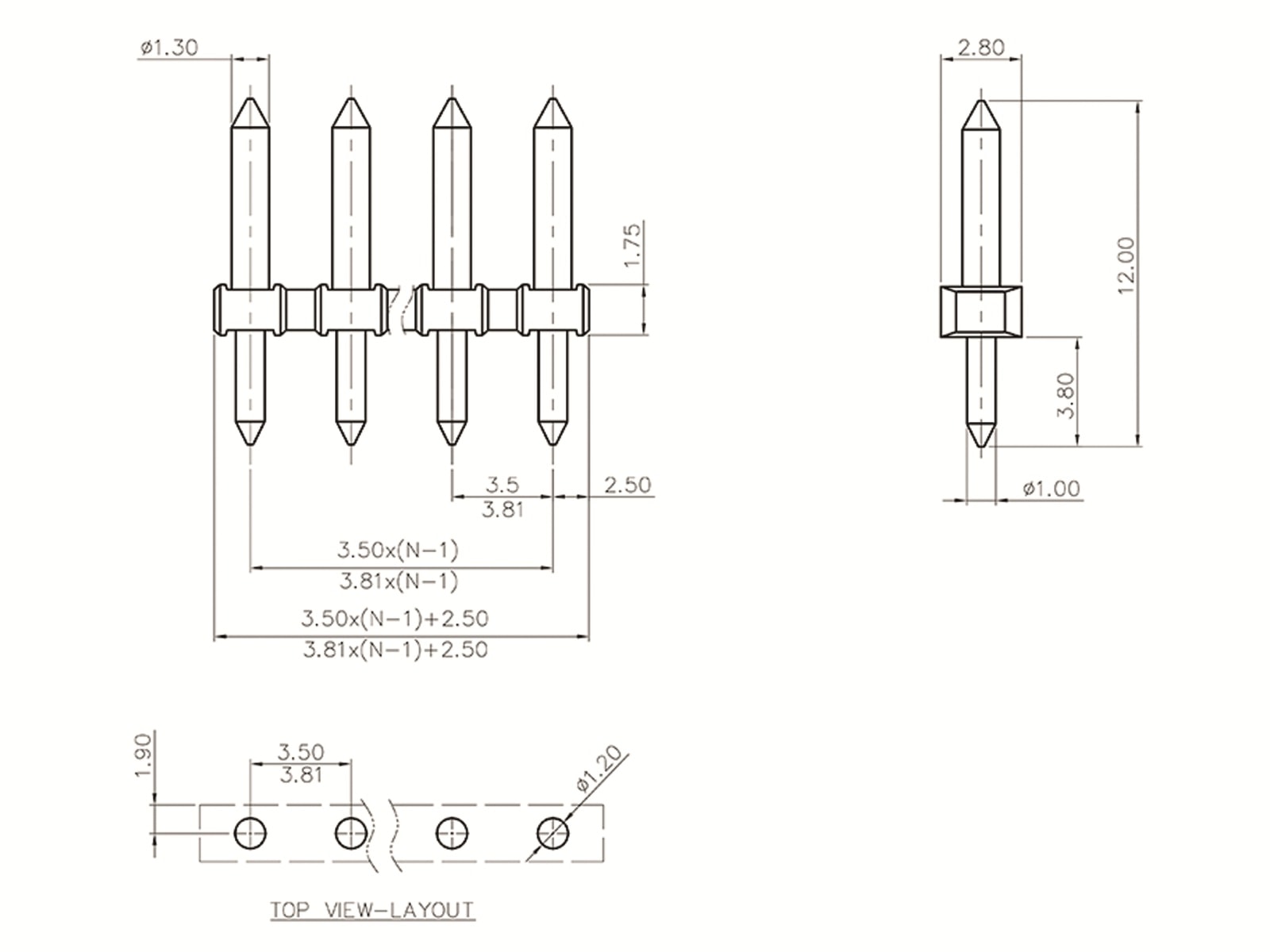DEGSON Stiftleiste, DG333J-3.5-05P-13-00AH, vertikal 5 polig