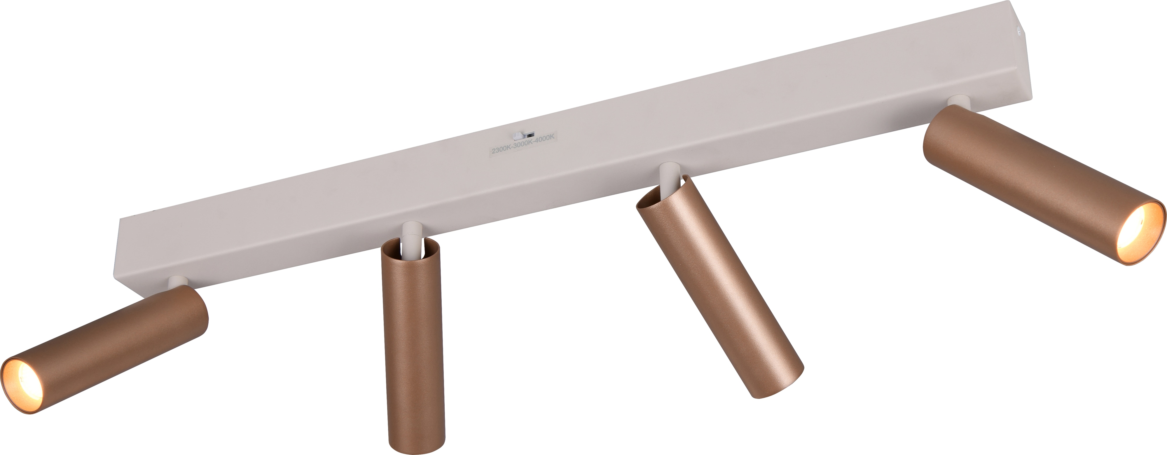 TRIO LED-Spotleuchte AMBALA, 849210465, 4-fach, 4x 5 W, 4x 500 lm, coffee