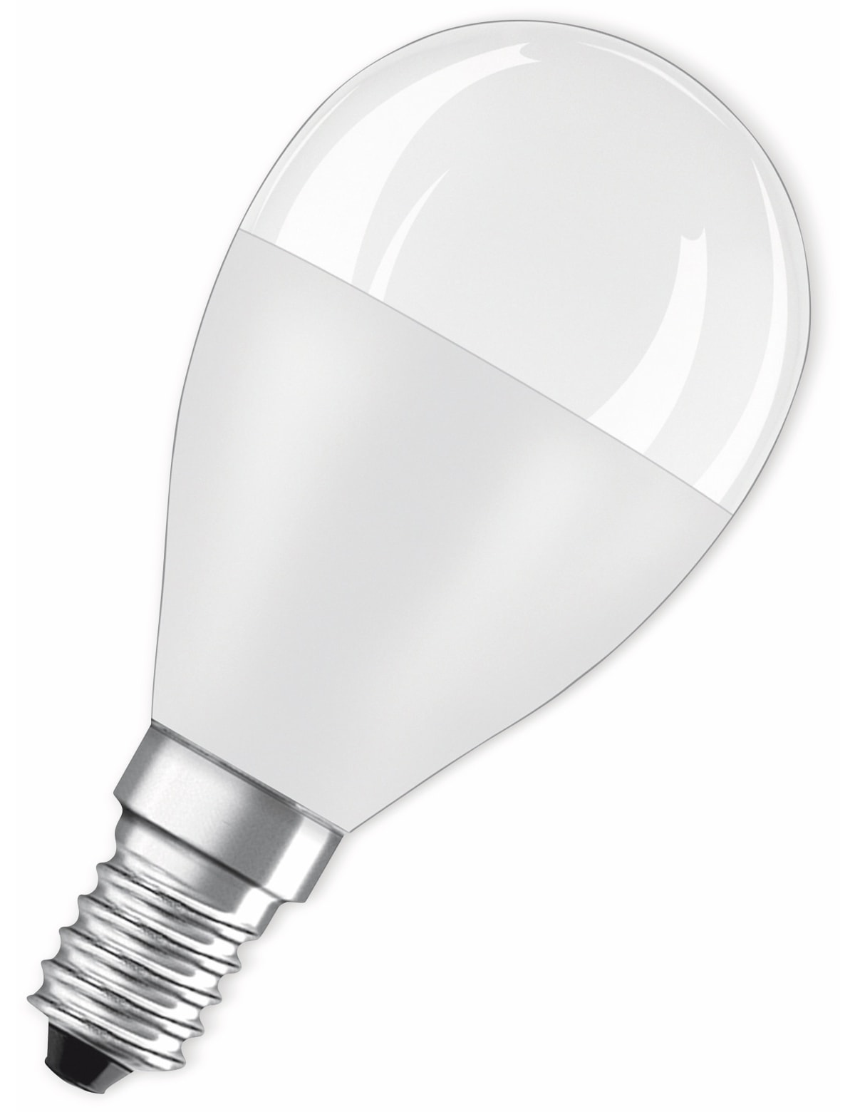OSRAM LED-Lampe, E14, 7 W, 806 lm, 2700 K, P46 Matt, Ø 47 mm OSRAM LED-Lampe, E14, 7 W, 806 lm, 2700 K