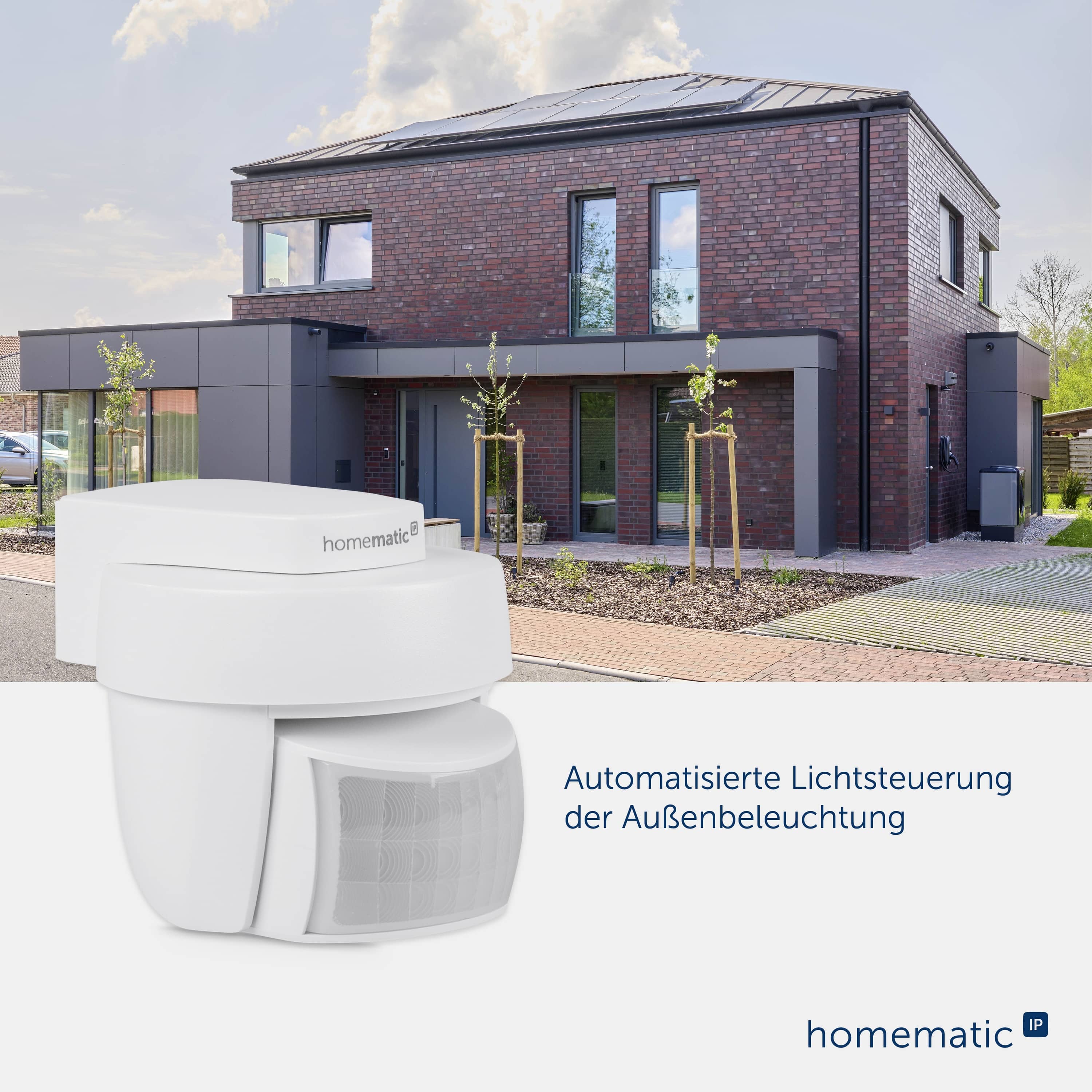 HOMEMATIC IP 156203A0, Bewegungsmelder, außen, weiß HOMEMATIC IP 156203A0, Bewegungsmelder, außen, weiß
