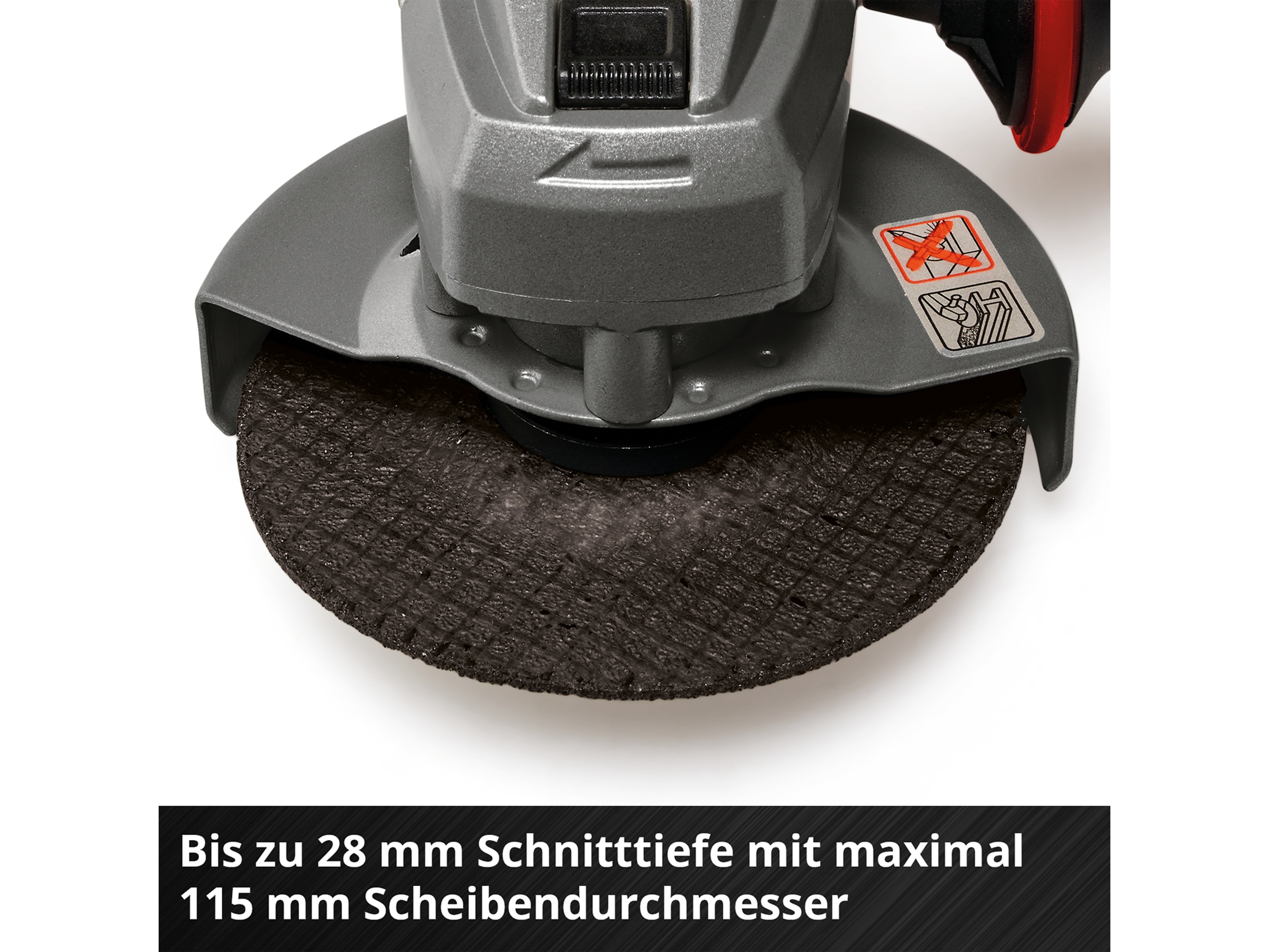EINHELL Akku-Winkelschleifer TE-AG 18/ 115 Q Li-Solo
