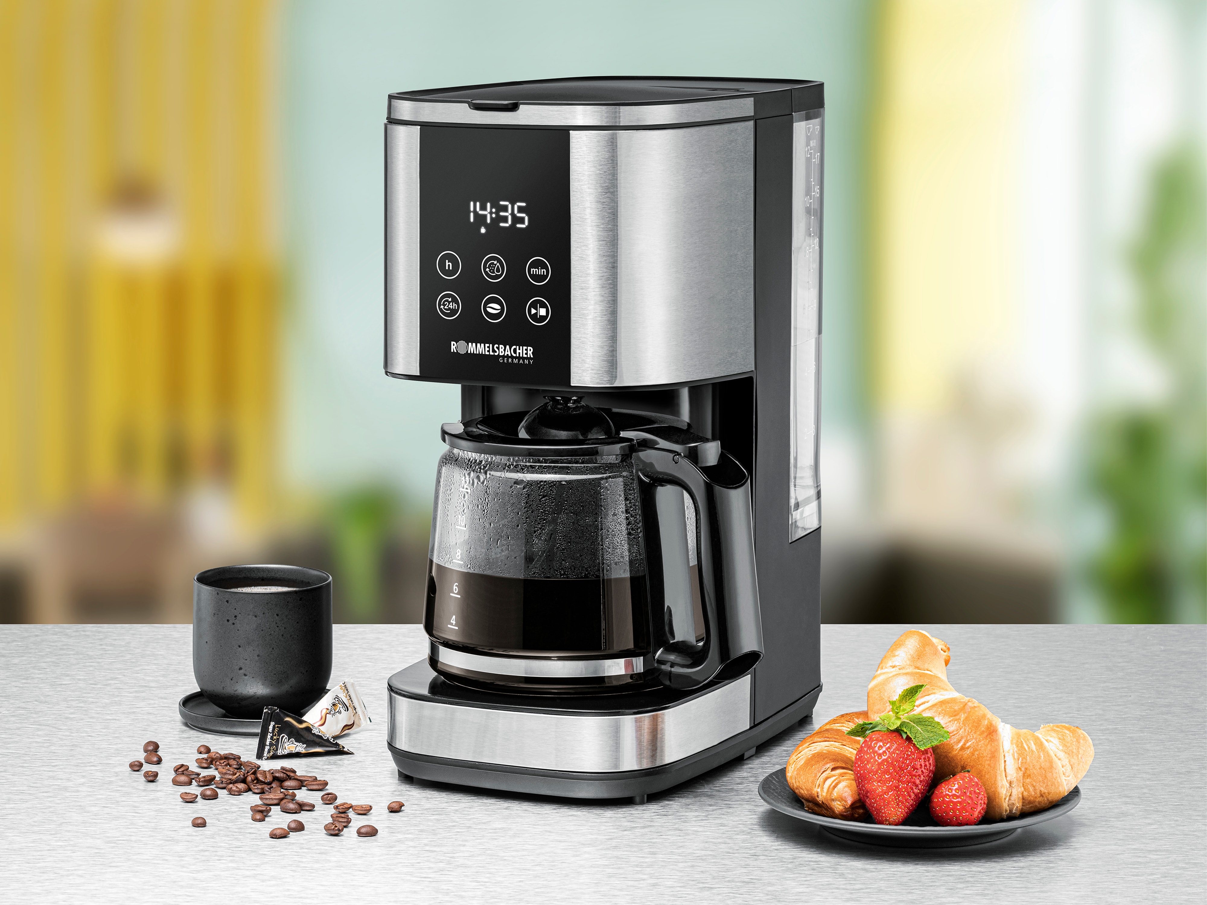 ROMMELSBACHER Kaffeemaschine FKM 1000, Sunny-Serie, 1000 W, 1,5 L