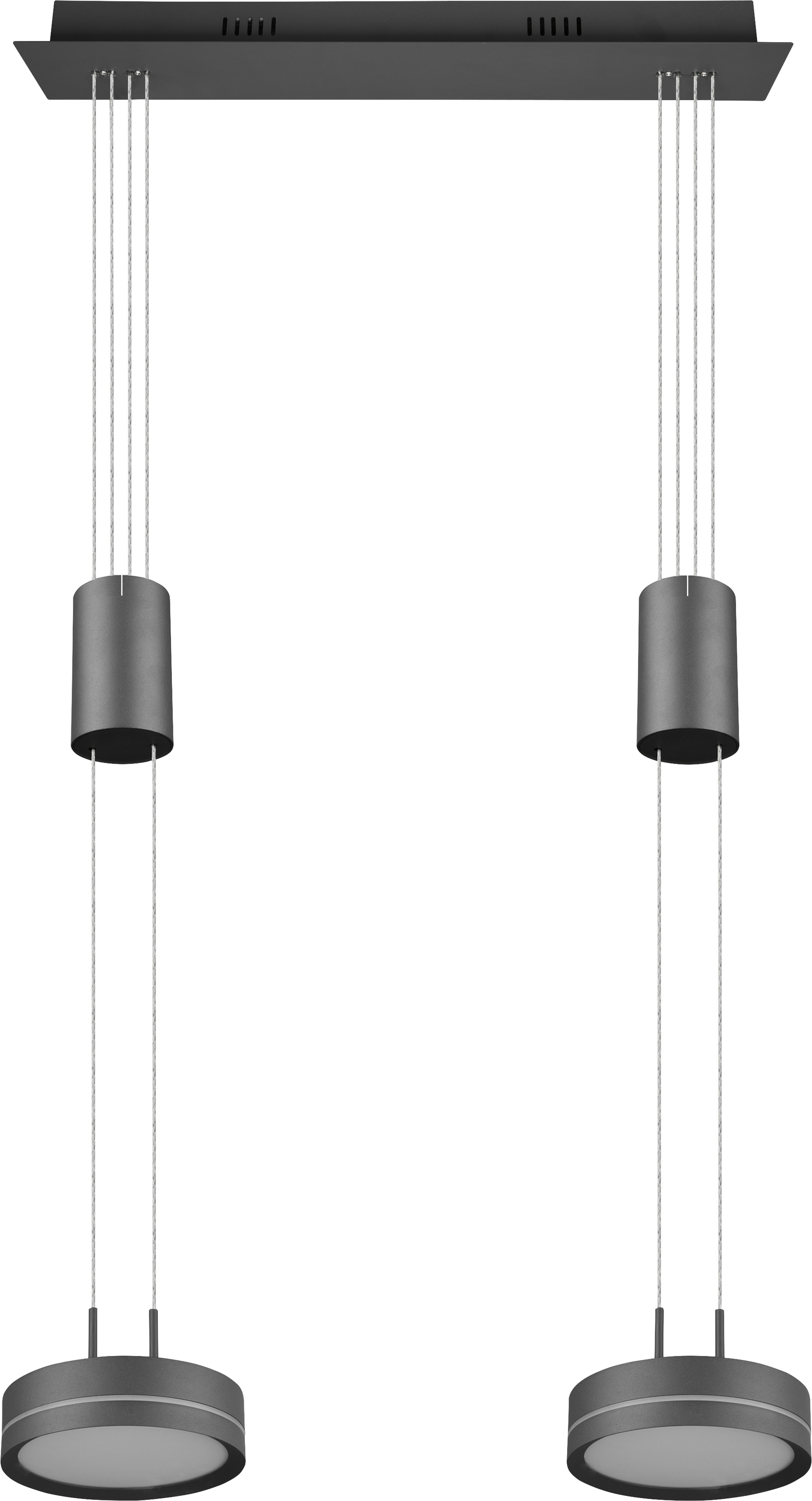 TRIO LED-Pendelleuchte Franklin 326510242 anthrazit 18 W, 2100 lm, 3000 K