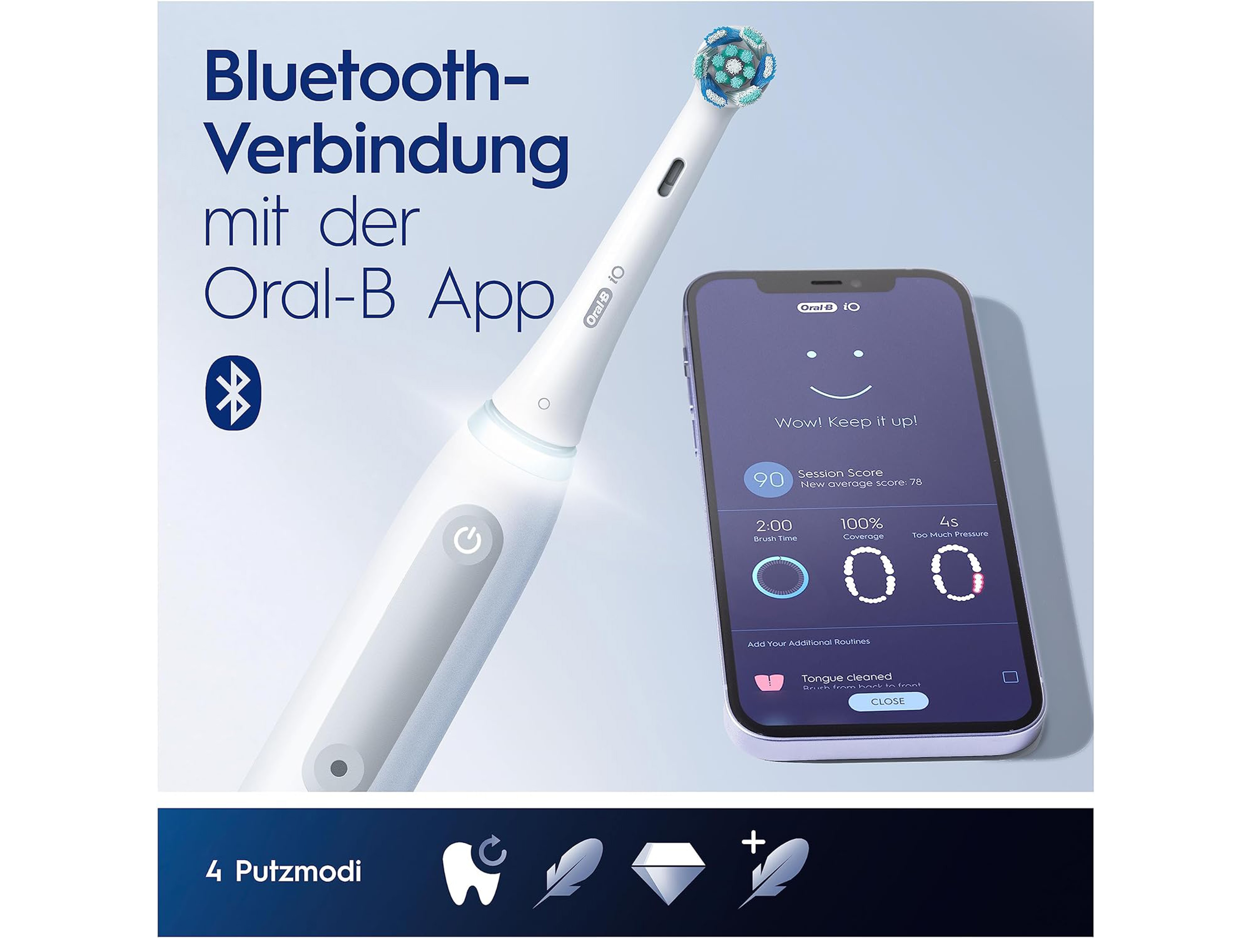 ORAL-B Elektrische Zahnbürste Oral Health Center + iO Series 4