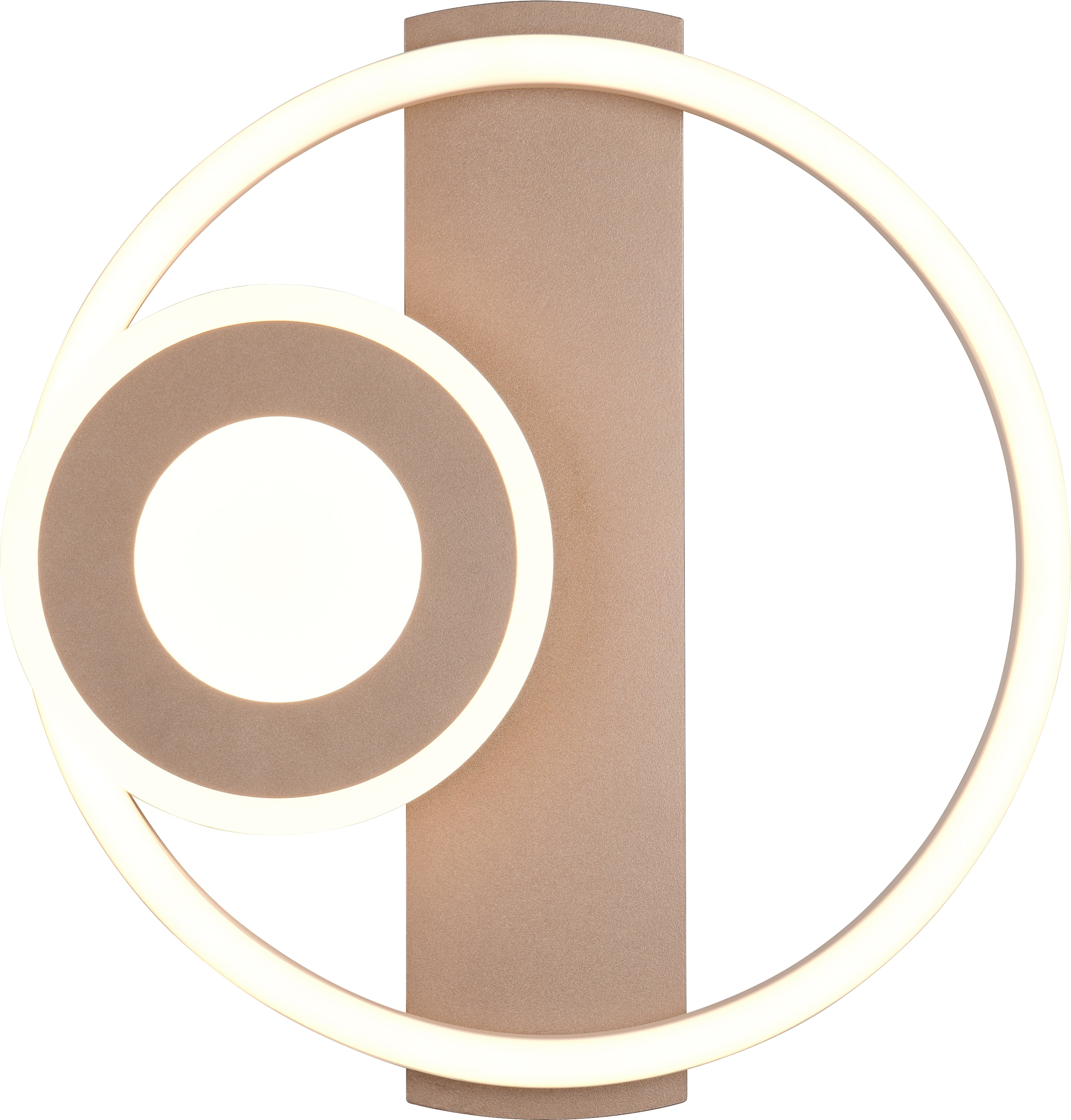 REALITY LED-Deckenleuchte HORUS, R63671165, 22W, 2500lm, 3000K, coffee