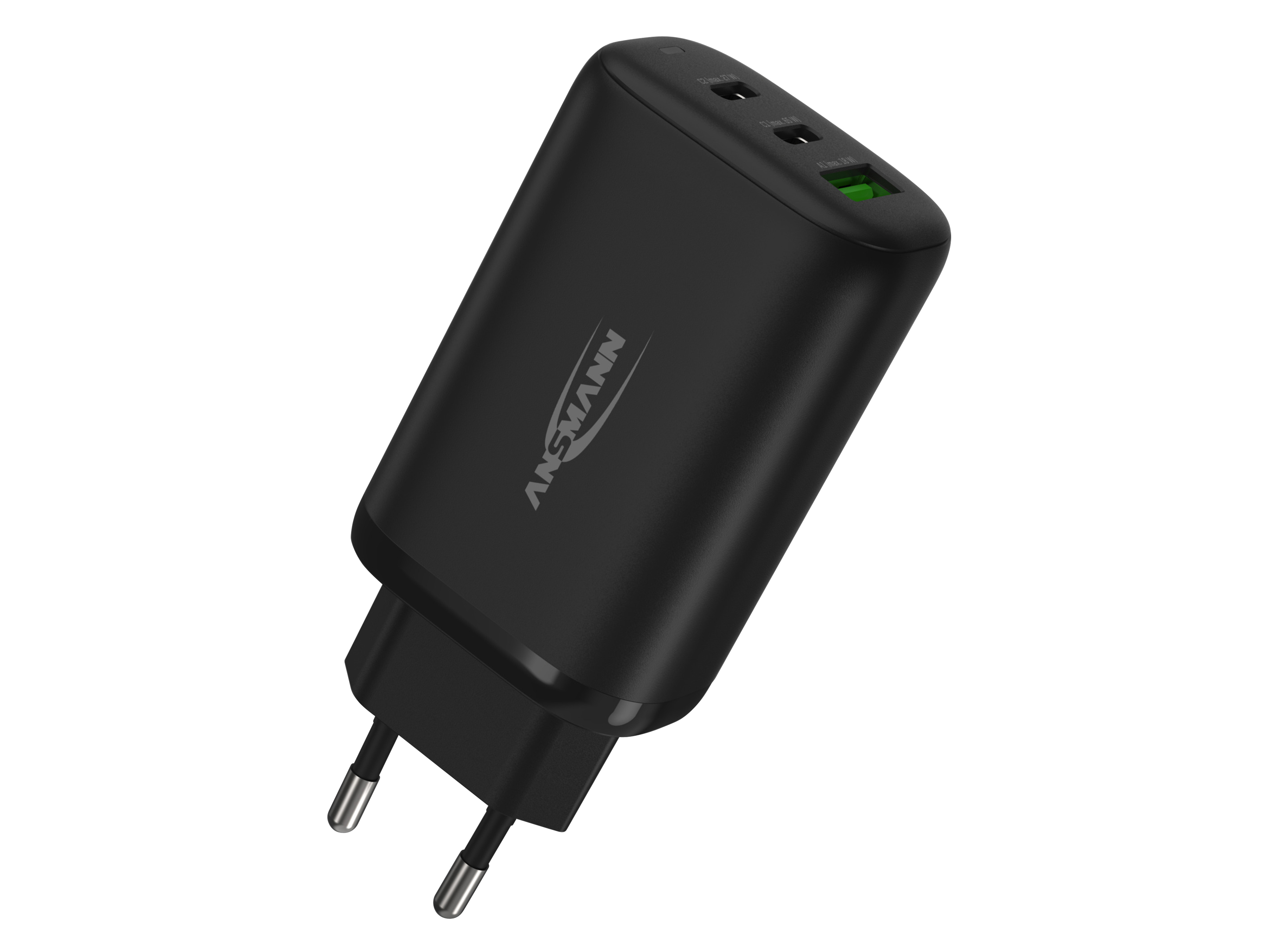 ANSMANN USB-Ladegerät HC365PD, 3,25 A, 65 W, 3x USB, schwarz