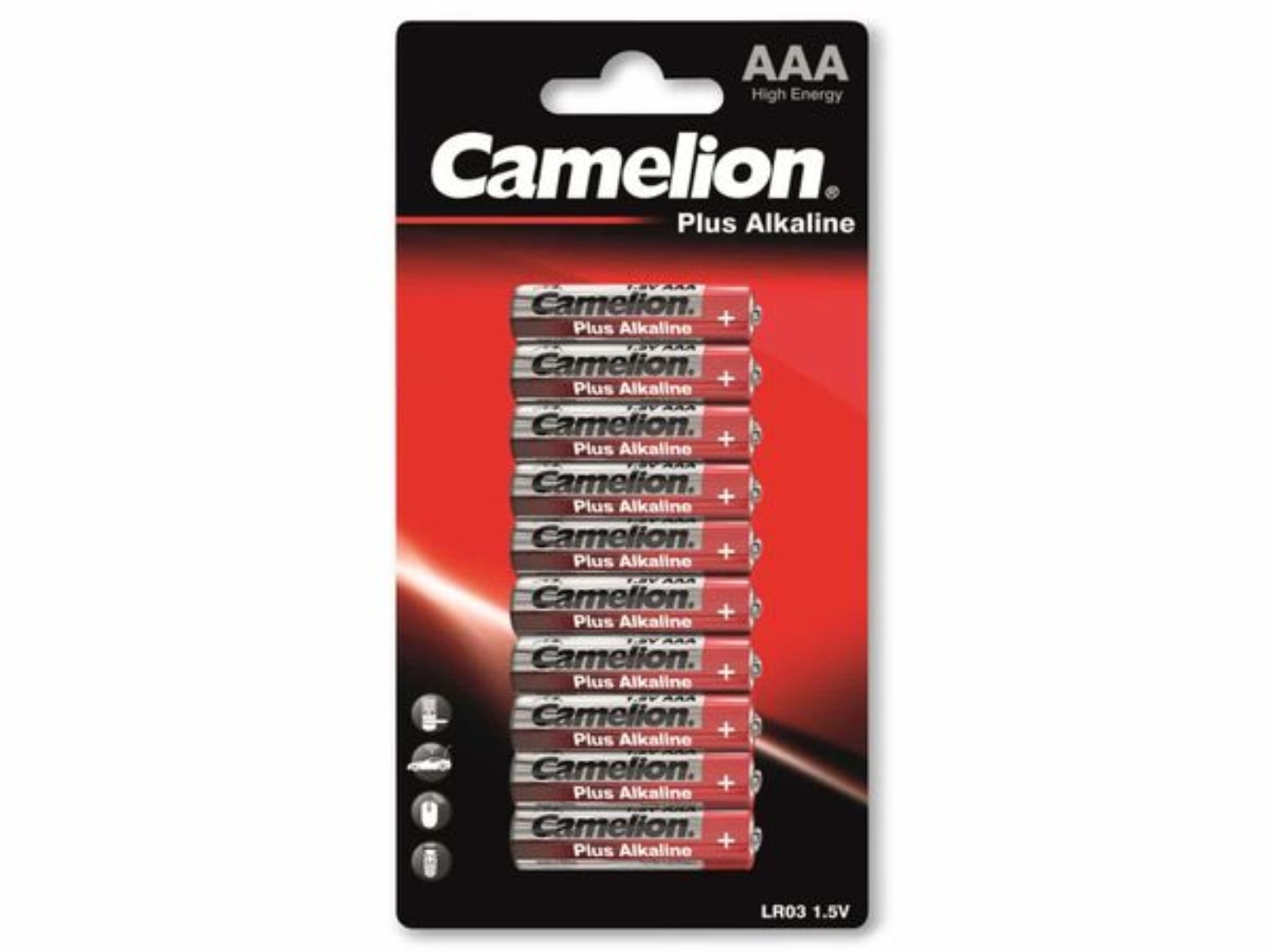 CAMELION Mignon-Batterie, Plus-Alkaline, LR6, 10 Stück CAMELION Mignon-Batterie, Plus-Alkaline, LR6, 10 Stück