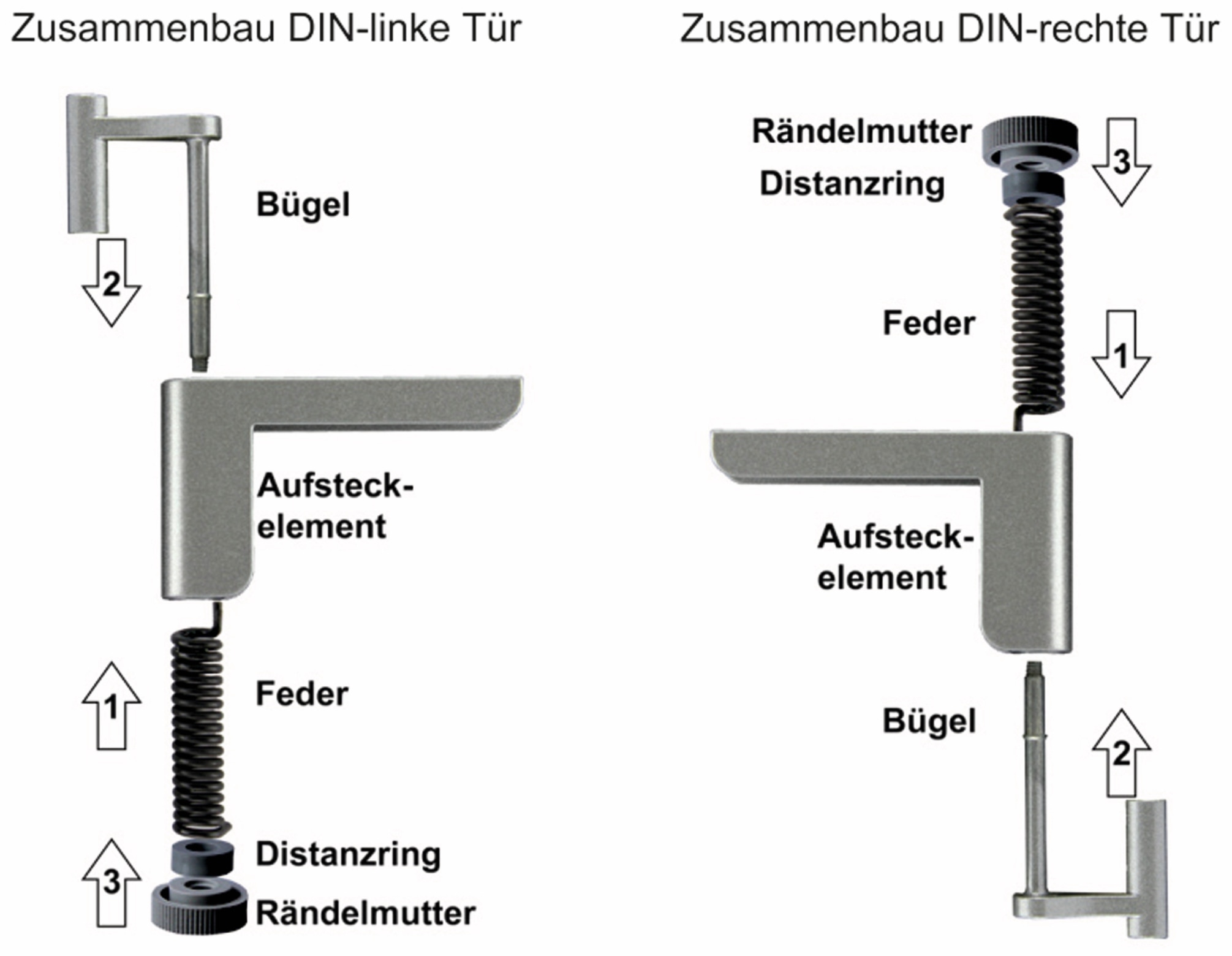 Mini-Türschließer, Clip Close, silber Mini-Türschließer, Clip Close, silber